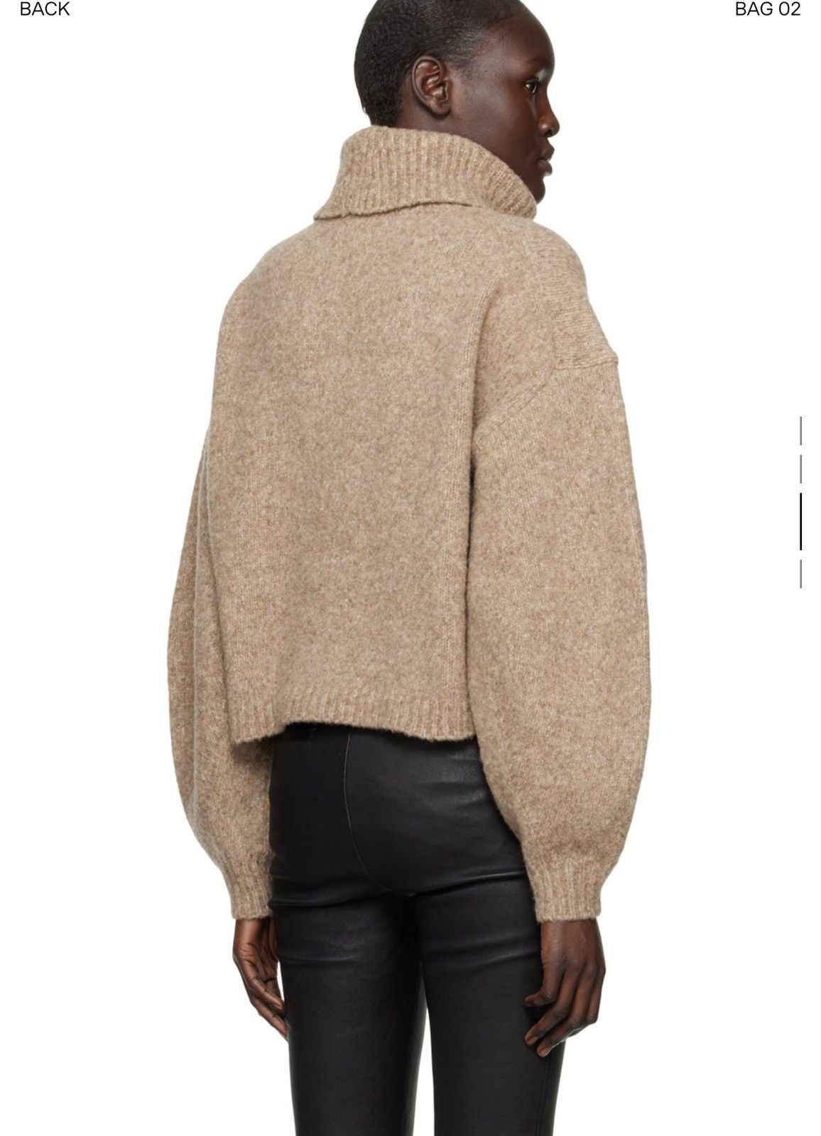 Helmut Lang Cropped turtleneck Size L / US 10 / IT 46 - 3 Thumbnail