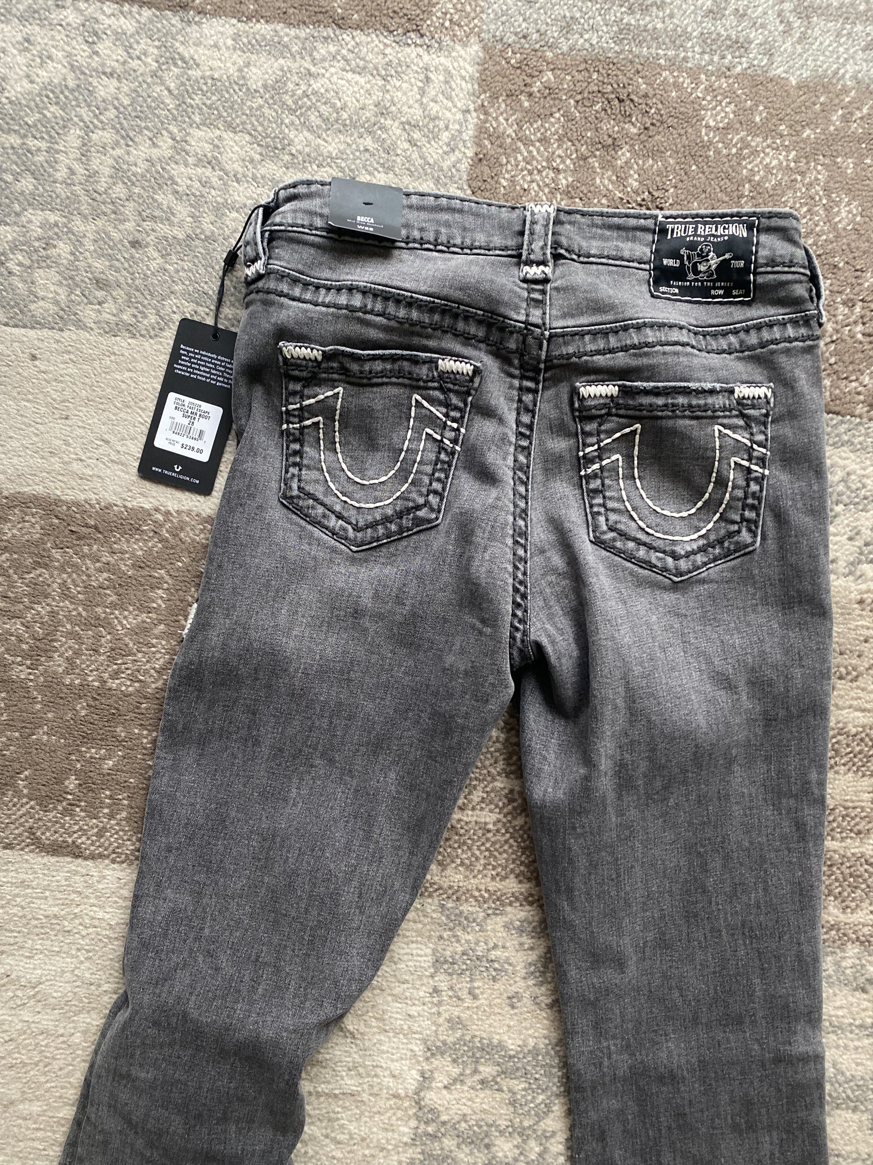 True Religion Becca Mid Rise bootcut ($📦 on depop) Size 28" / US 6 / IT 42 - 3 Thumbnail