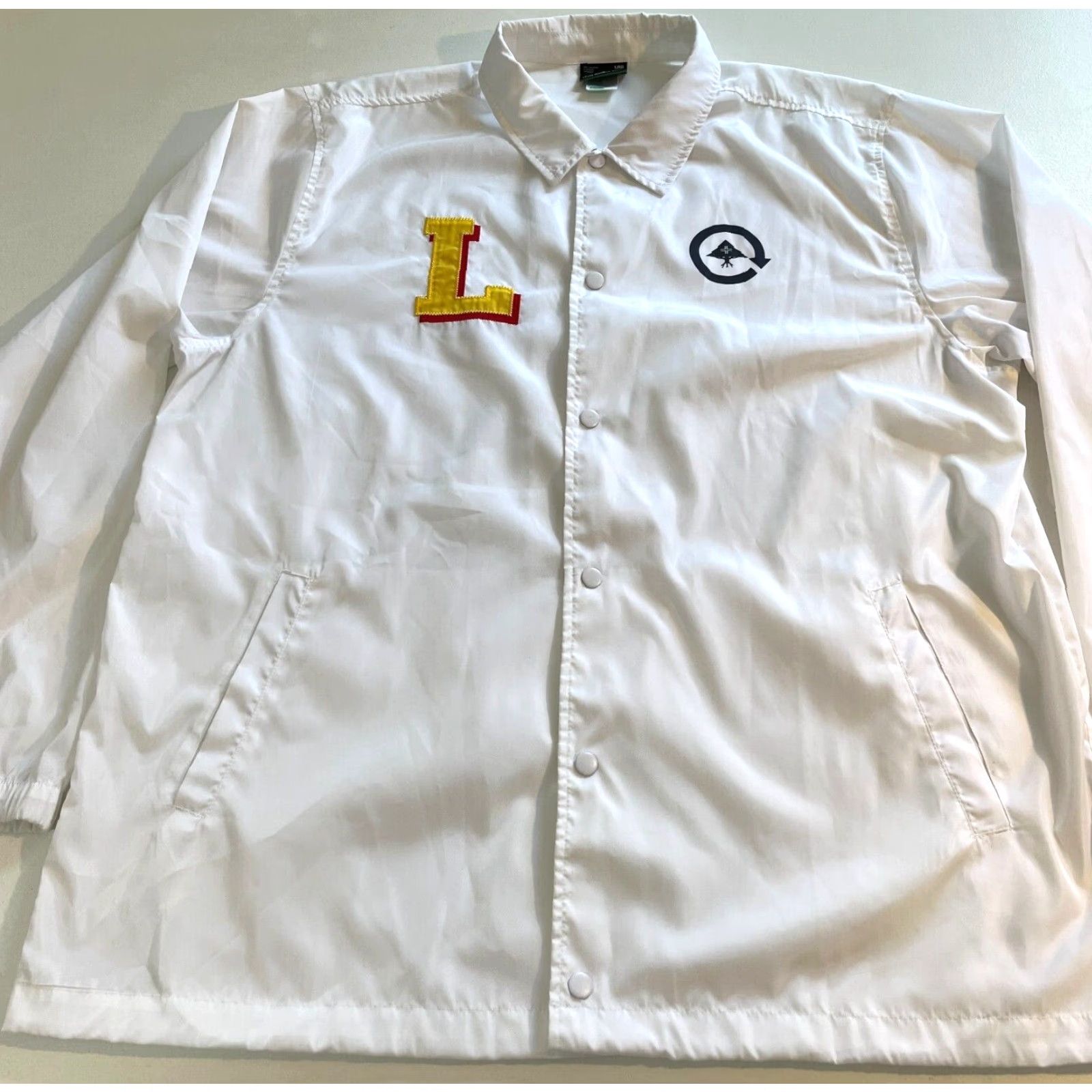 Vintage LRG Lifted Research Group Jacket Mens Windbreaker 3XL White Logo Windbreaker City Hip Hop Casual Lightweight Pattern Solid Snap Closure Size US XXL / EU 58 / 5 - 5 Thumbnail