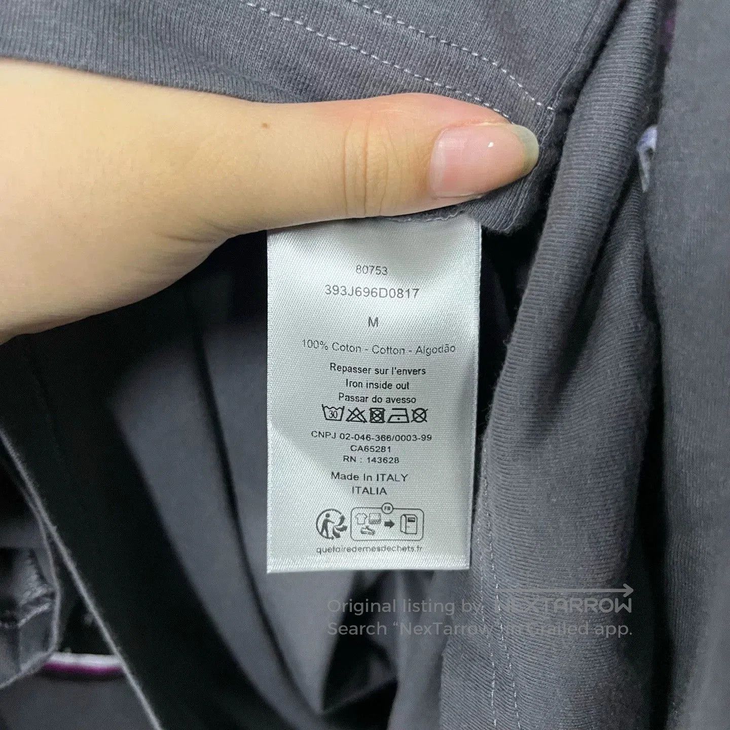 Dior Dior Gray Pattern Loose Crewneck T. Size US M / EU 48-50 / 2 - 3 Thumbnail