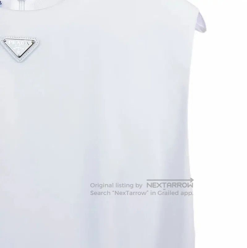 Prada Prada White Sleeveless Midi Dress for Women. Size S / US 4 / IT 40 - 3 Thumbnail