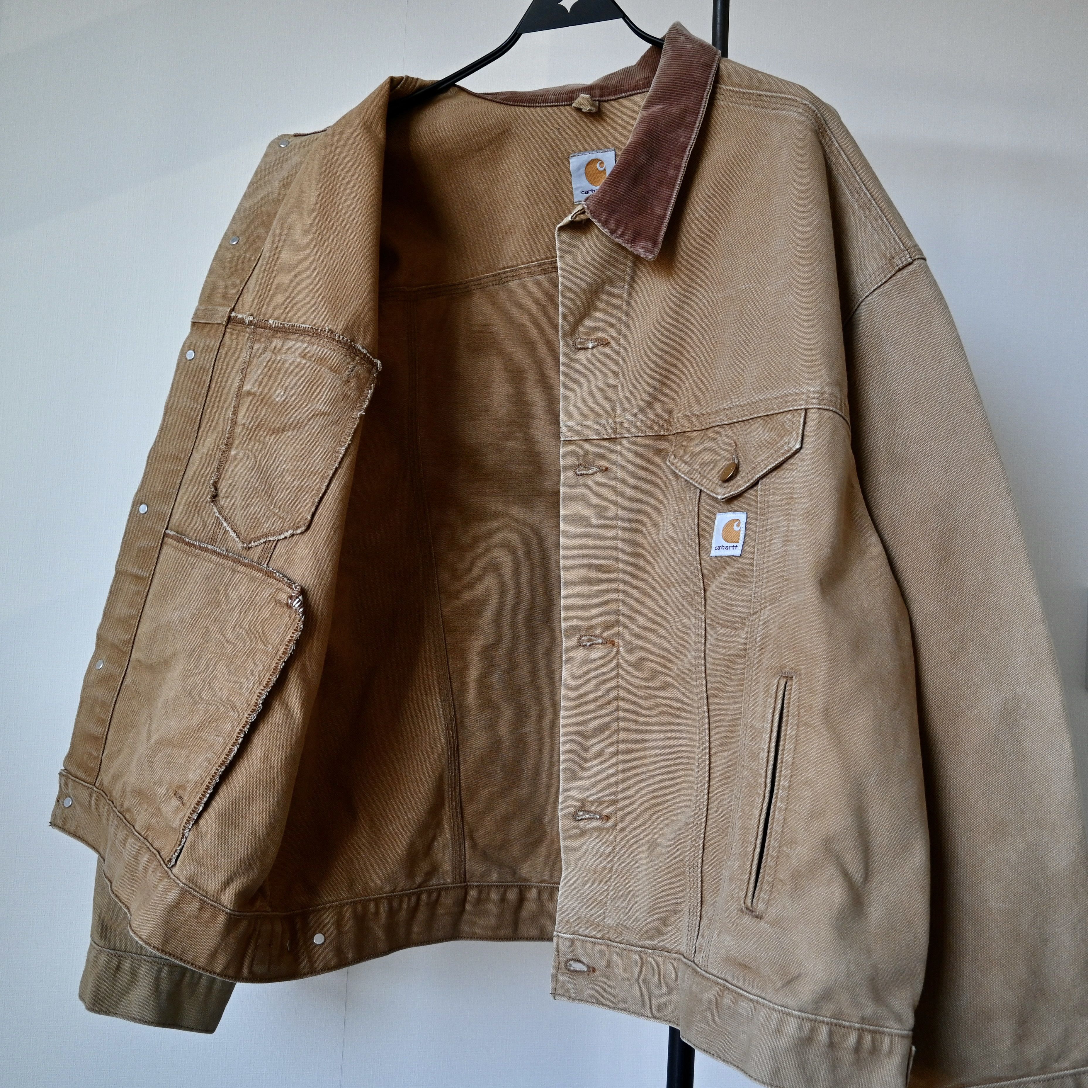 Carhartt VTG 1990s Carhartt Trucker Jacket, brown duck, made in USA Size US XXL / EU 58 / 5 - 12 Thumbnail