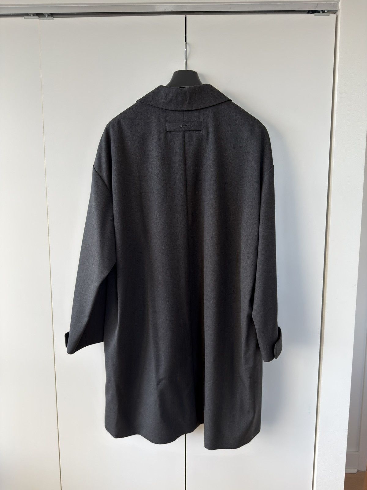 Ermenegildo Zegna × Fear of God Oversized Wool Trench Coat Anthracite 50 Size US L / EU 52-54 / 3 - 11 Thumbnail