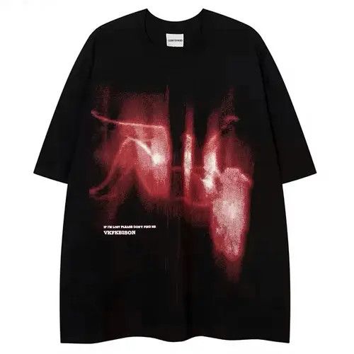 Other Streetwear Falling Abstract Graphic Print Hip Hop T Shirt Size US L / EU 52-54 / 3 - 1 Thumbnail