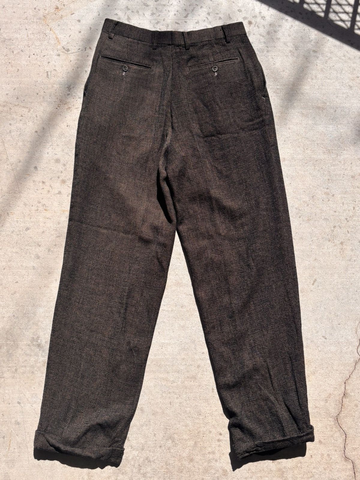 Japanese Brand Vintage Japanese Wool / Rayon Blend Suiting Pants Size US 32 / EU 48 - 4 Thumbnail