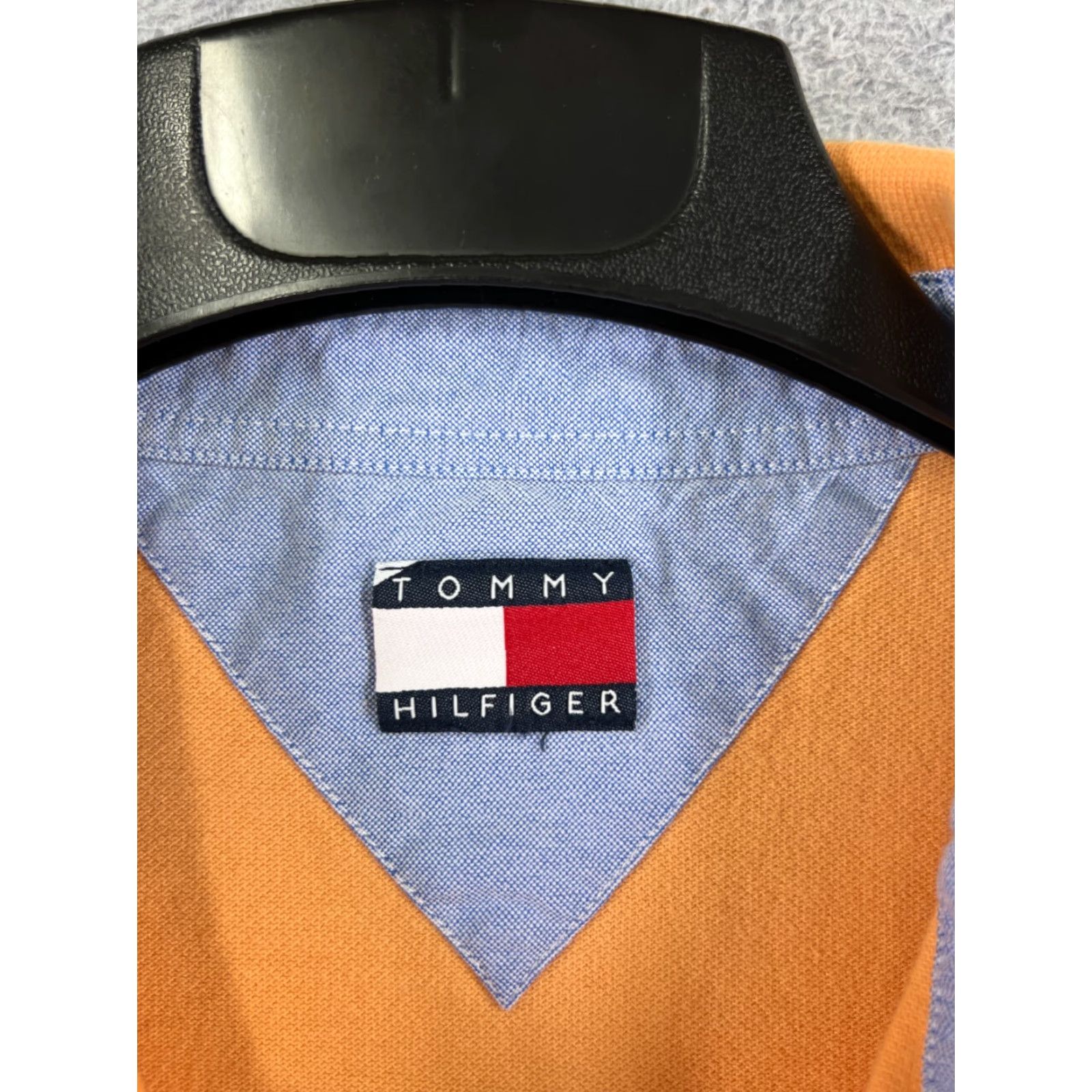 Tommy Hilfiger VINTAGE Tommy Hilfiger Polo Shirt Adult XL Orange 100% Cotton Knit Golf Shirt Mens Polo Modern Sports Size US XL / EU 56 / 4 - 7 Thumbnail