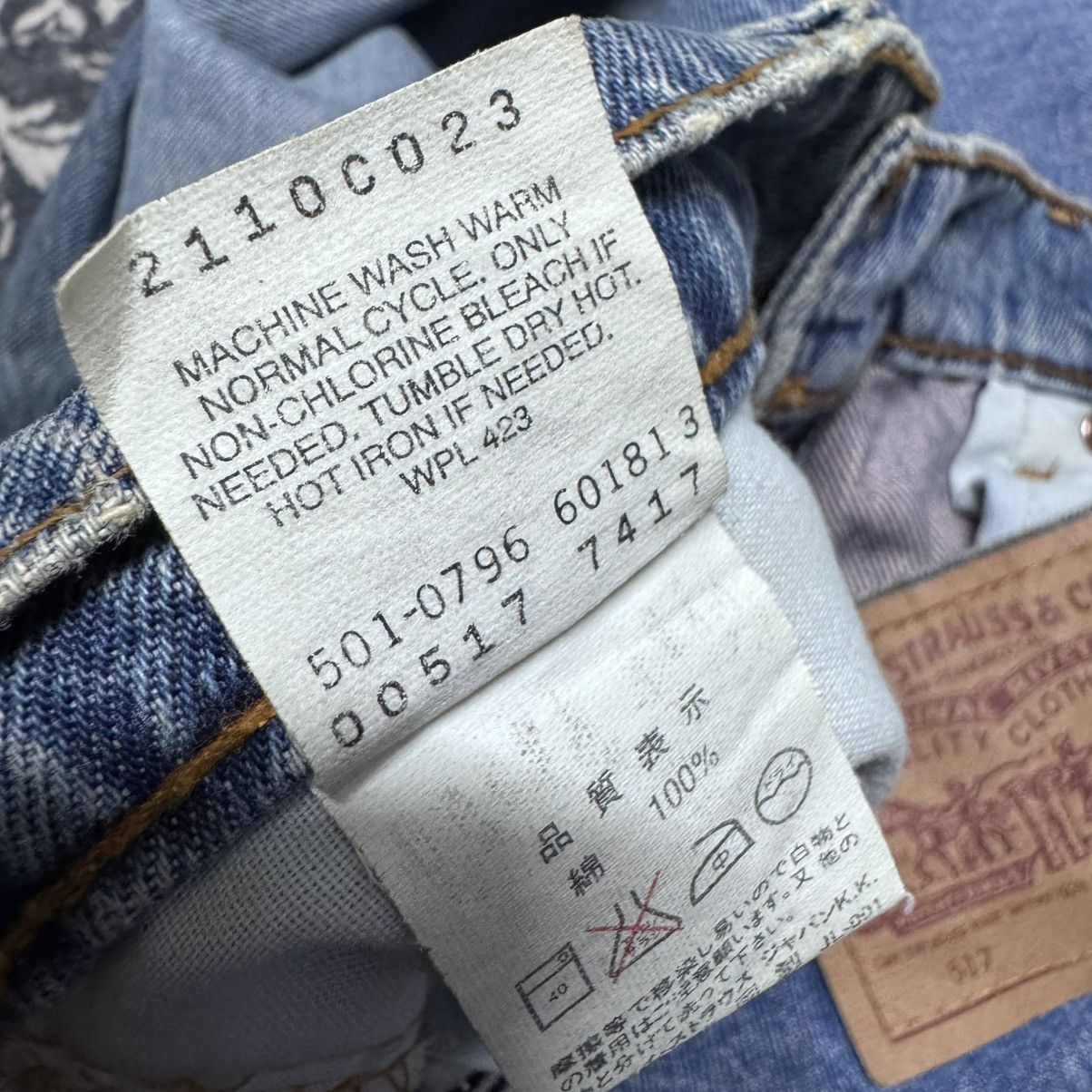 Levi's Vintage 90s Levis 517 Flare Jeans Hedi Slimane Size US 30 / EU 46 - 21 Thumbnail