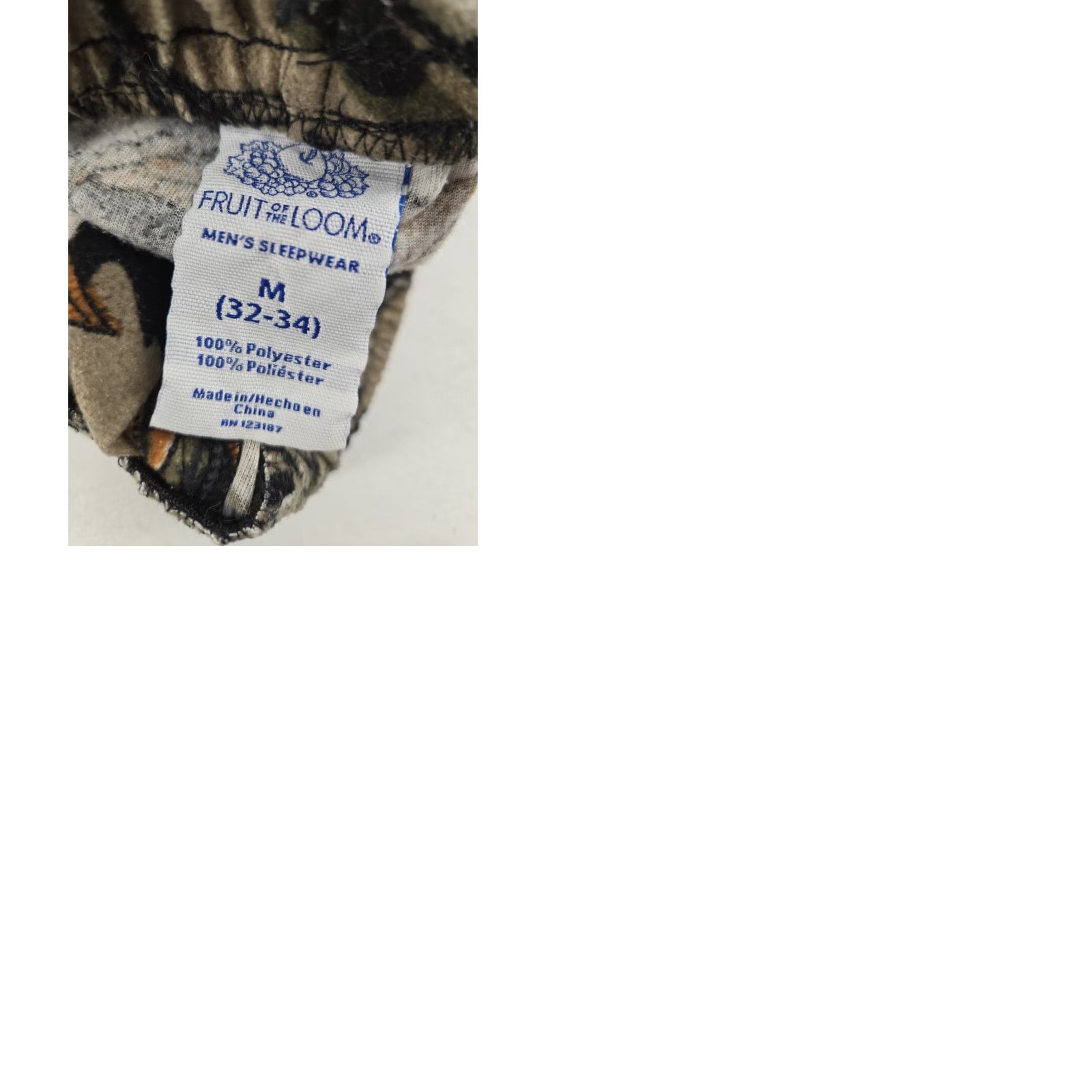 Fruit Of The Loom Fruit of the Loom Camouflage Sleep Pants Men’s MEDIUM Pajama Pants Sleepwear Size US 31 - 9 Thumbnail