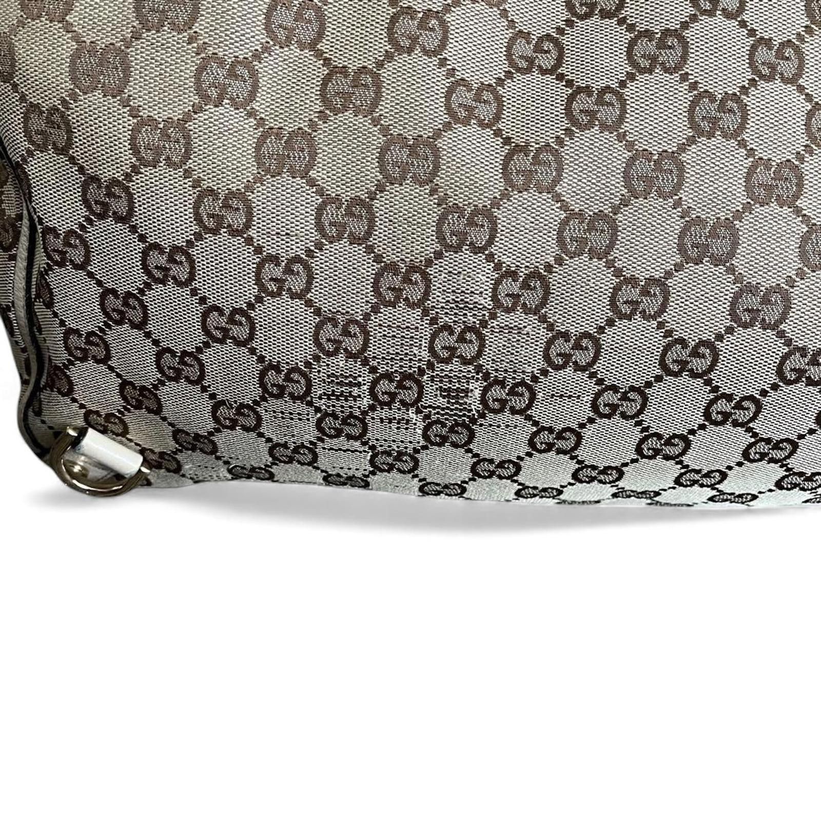 Gucci Gucci - Canvas Tote Bag White Leather Size ONE SIZE - 7 Thumbnail