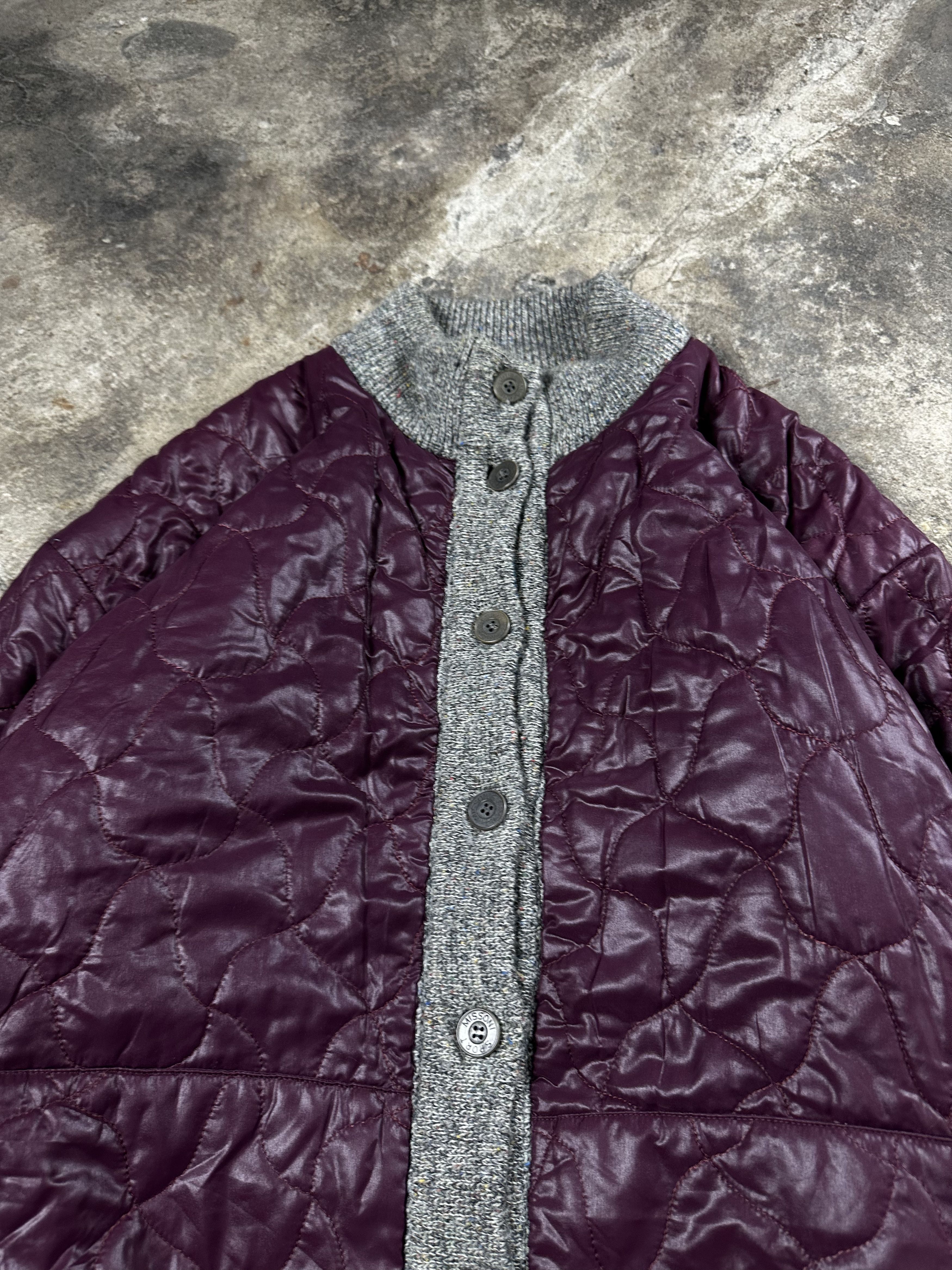 Missoni 80s Missoni Reversible Cardigan Quilted Jacket Vintage Size US L / EU 52-54 / 3 - 5 Thumbnail
