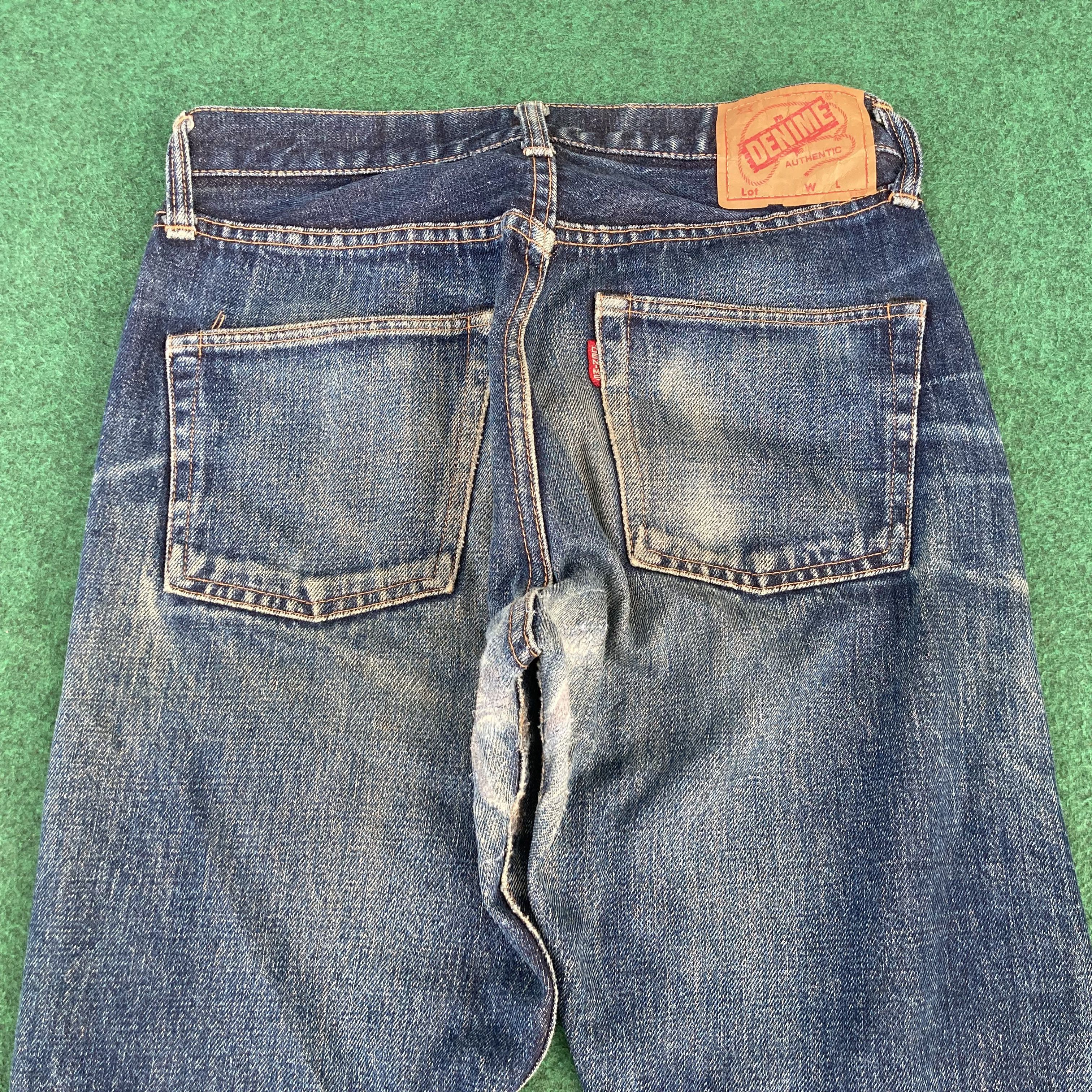 Denime 29x30.5 Vintage Denime Selvedge Honeycombs Osaka Denim Jeans Size US 29 - 19 Thumbnail