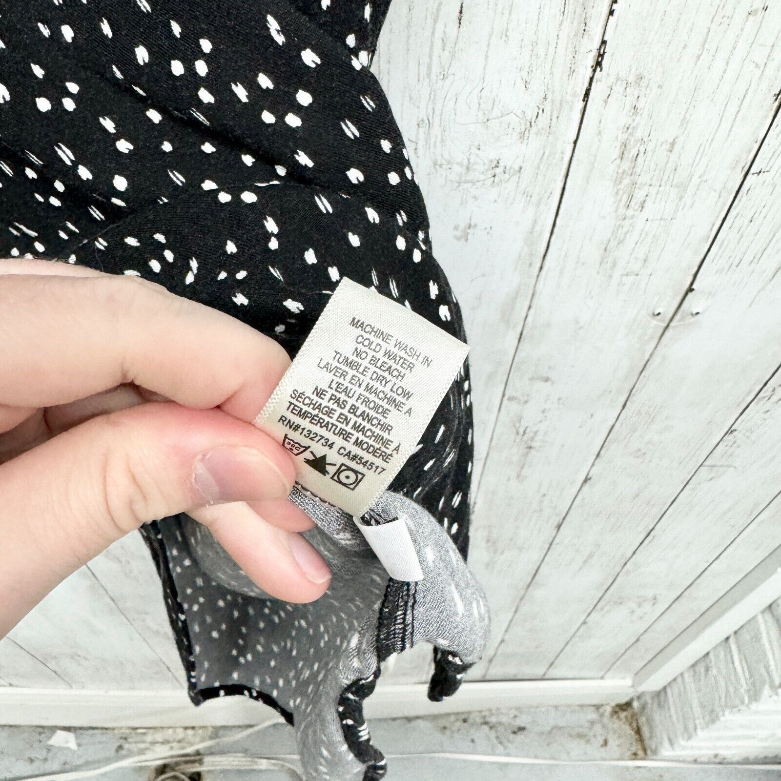 Other Cloth & Stone Dress XS Tunic Polka Dot High Low Short Sleeve Size XS / US 0-2 / IT 36-38 - 4 Thumbnail