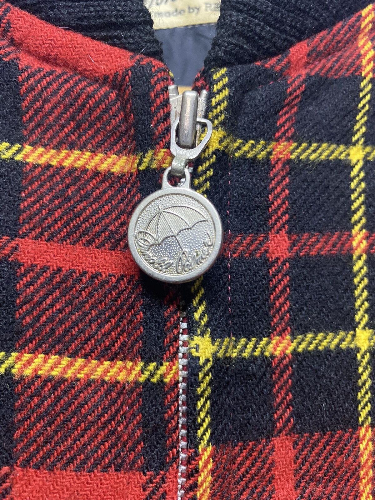 Japanese Brand Vintage Arnold Palmer by Renown Wool Plaid Bomber Jacket Size US M / EU 48-50 / 2 - 8 Thumbnail