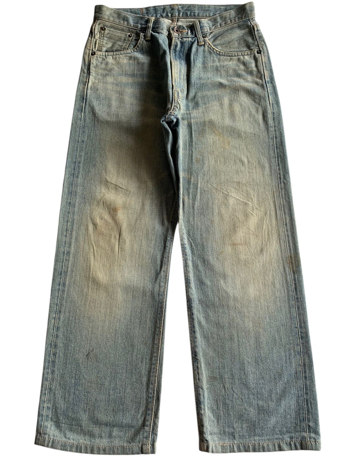 Edwin VINTAGE EDWIN SELVEDGE 505Z FADED&RUSTY DISTRESSED DENIM Size US 30 / EU 46 - 1 Thumbnail