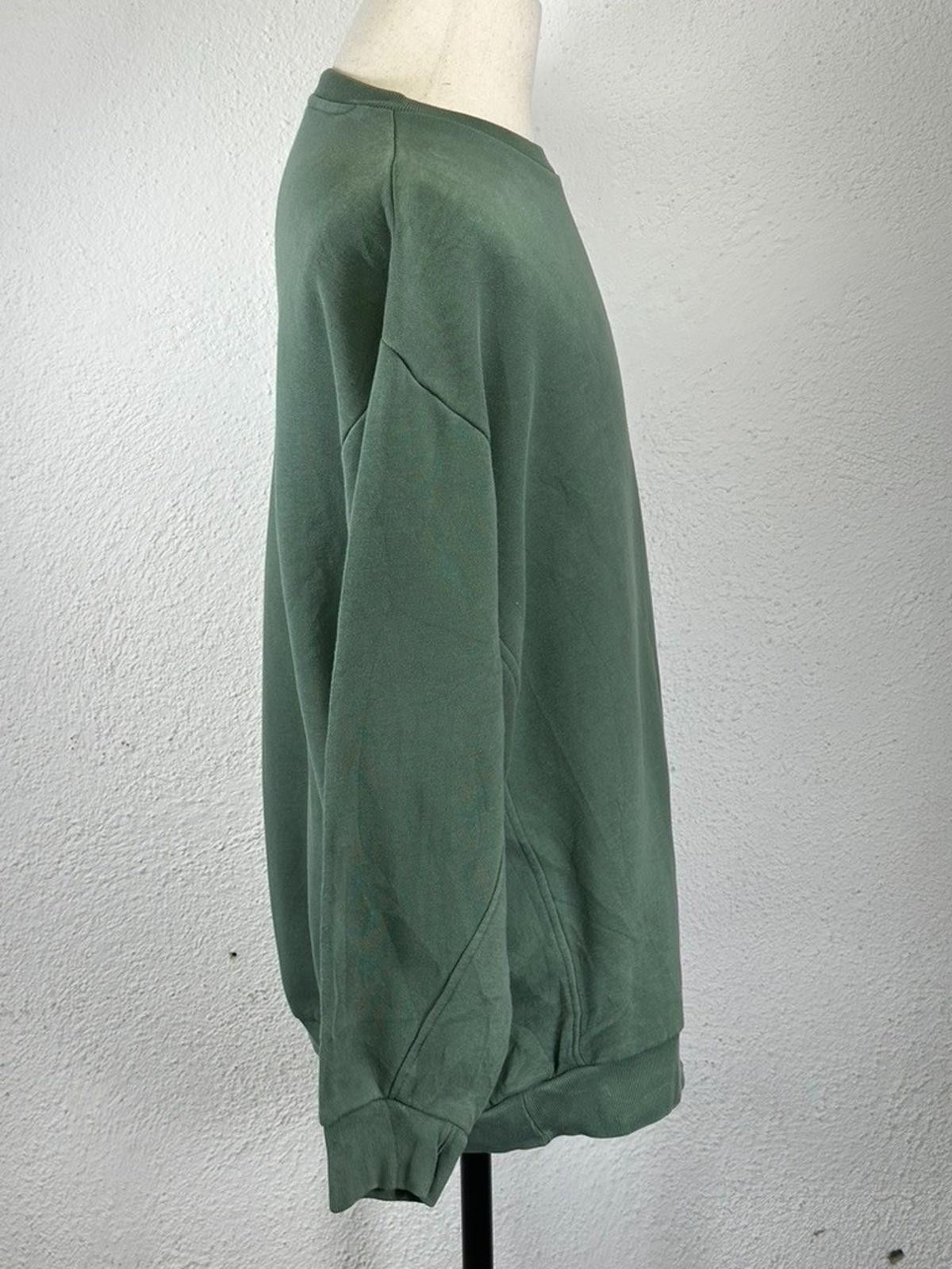 Adidas Adidas Logo Pullover Sweatshirt Green Men's Small Green Size US S / EU 44-46 / 1 - 4 Thumbnail