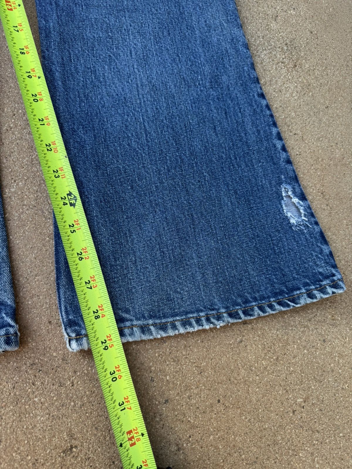 Levi's Vtg 70’s Levi’s 646 Orange Tab Bellbottom Flare Jeans 37x29 Size US 37 - 10 Thumbnail