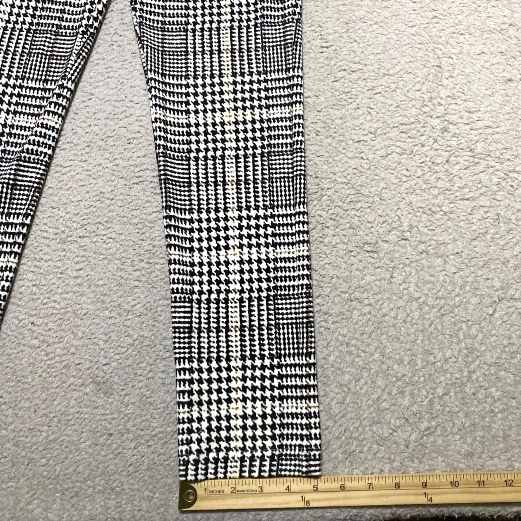 J.McLaughlin J. Mclaughlin Womens Pants Black Plaid Slim Ankle Low Rise Pockets sz 6 Size 28" / US 6 / IT 42 - 5 Thumbnail