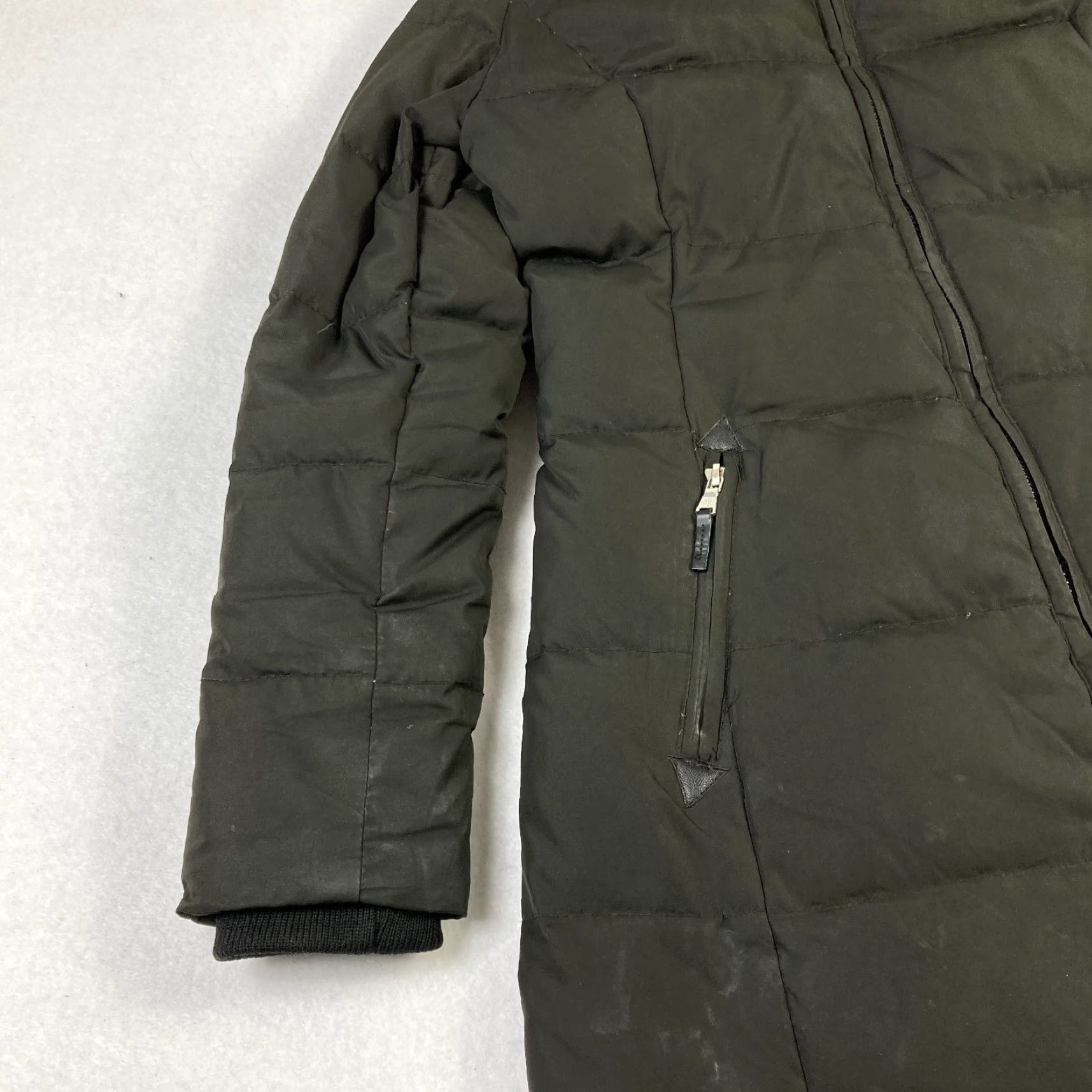 Ralph Lauren Lauren Ralph Lauren Goose Down Jacket Women's XS Green Quilted Hooded Fur Lined Parka Long Coat Jacket Size XS / US 0-2 / IT 36-38 - 4 Thumbnail