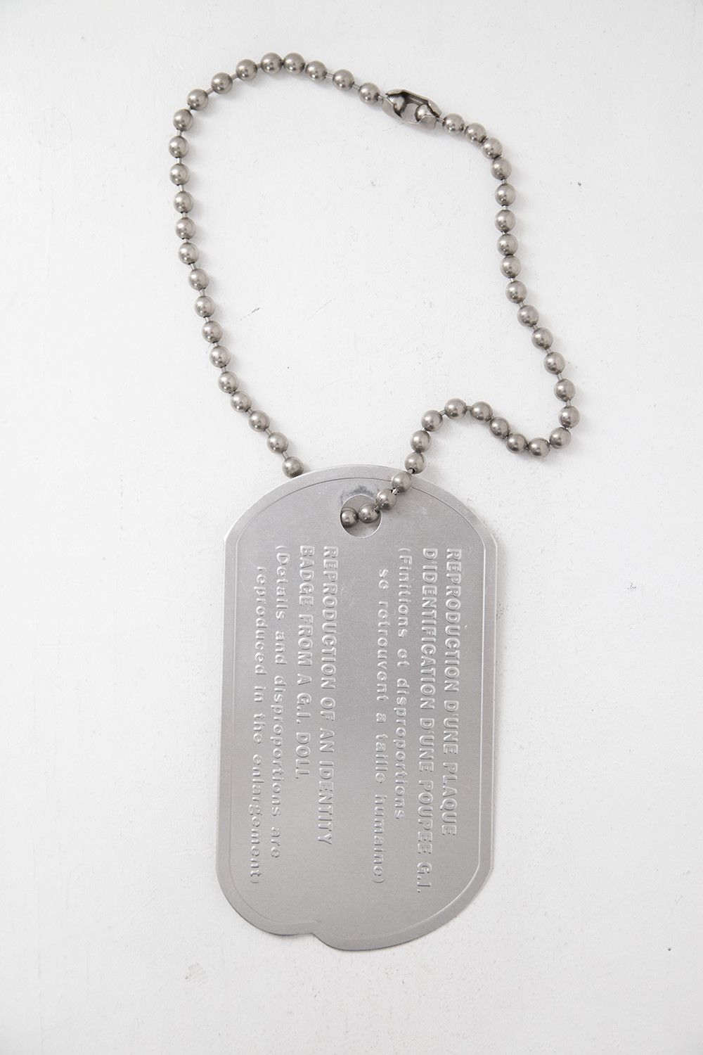 Maison Margiela SS99 oversized dog tag Size ONE SIZE - 6 Thumbnail
