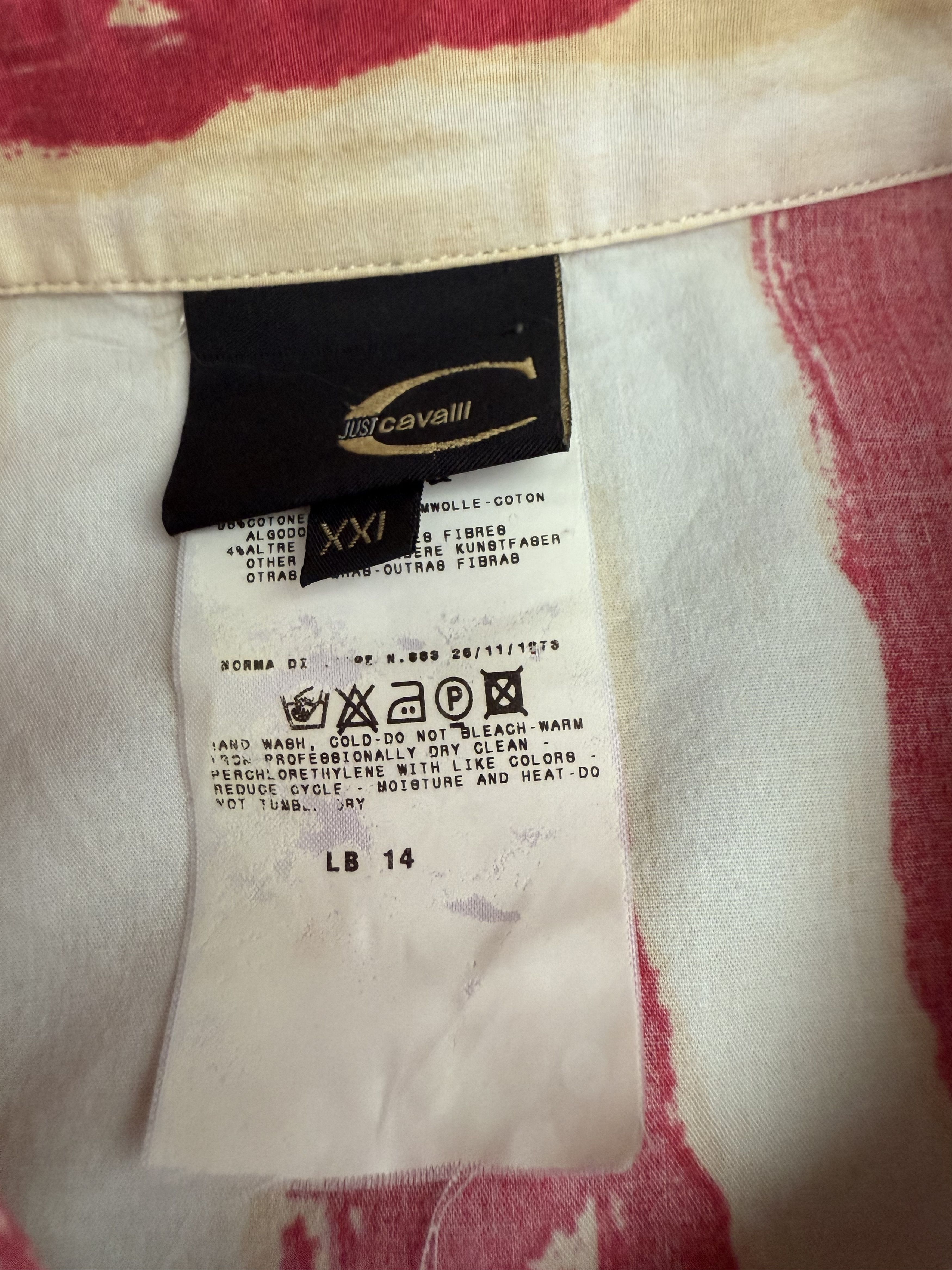 Roberto Cavalli Roberto Cavalli Vintage Y2K Hawaii bowling Shirt Size US XL / EU 56 / 4 - 4 Thumbnail