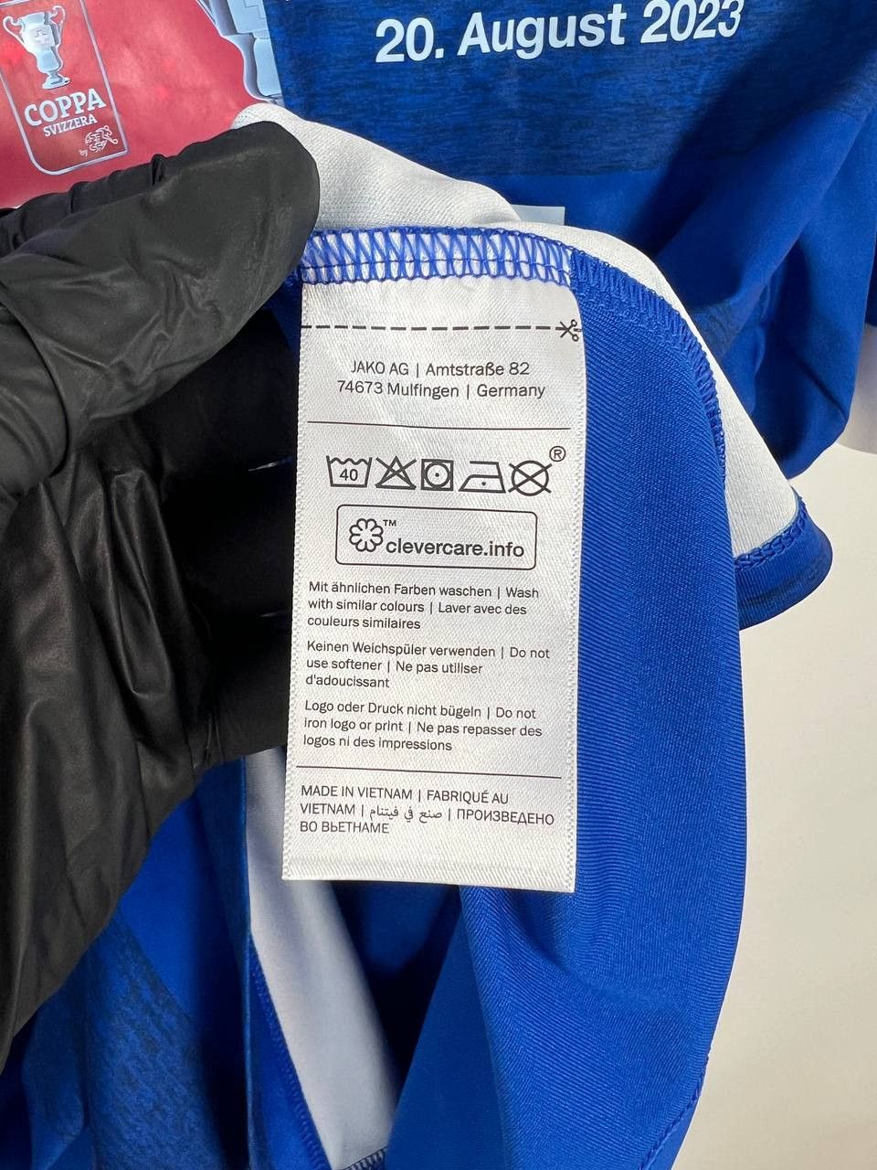 Other Jako fc widnau 2023 football soccer jersey match worn STEIGI Size US L / EU 52-54 / 3 - 5 Thumbnail