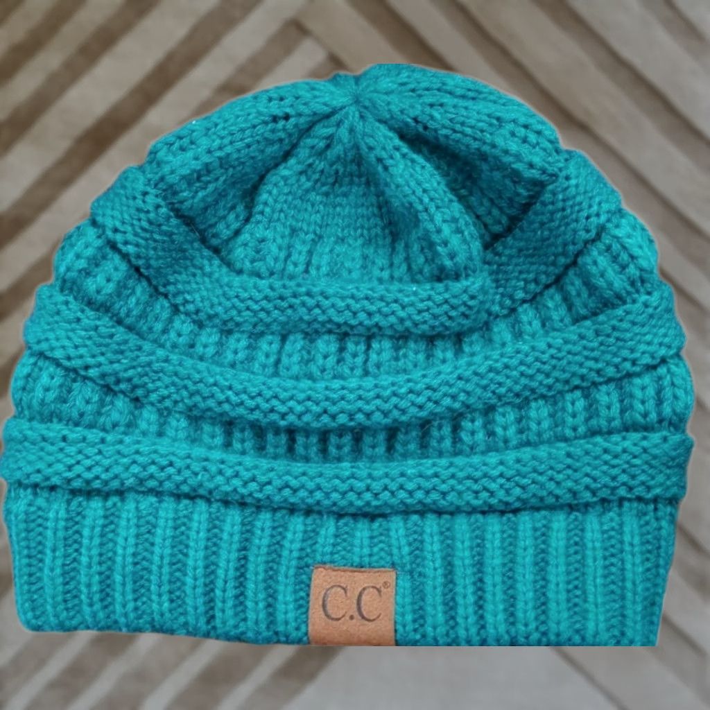 Altea C.C Exclusives Beanie Hat One Size Knit Teal Acrylic Women Size ONE SIZE - 1 Thumbnail