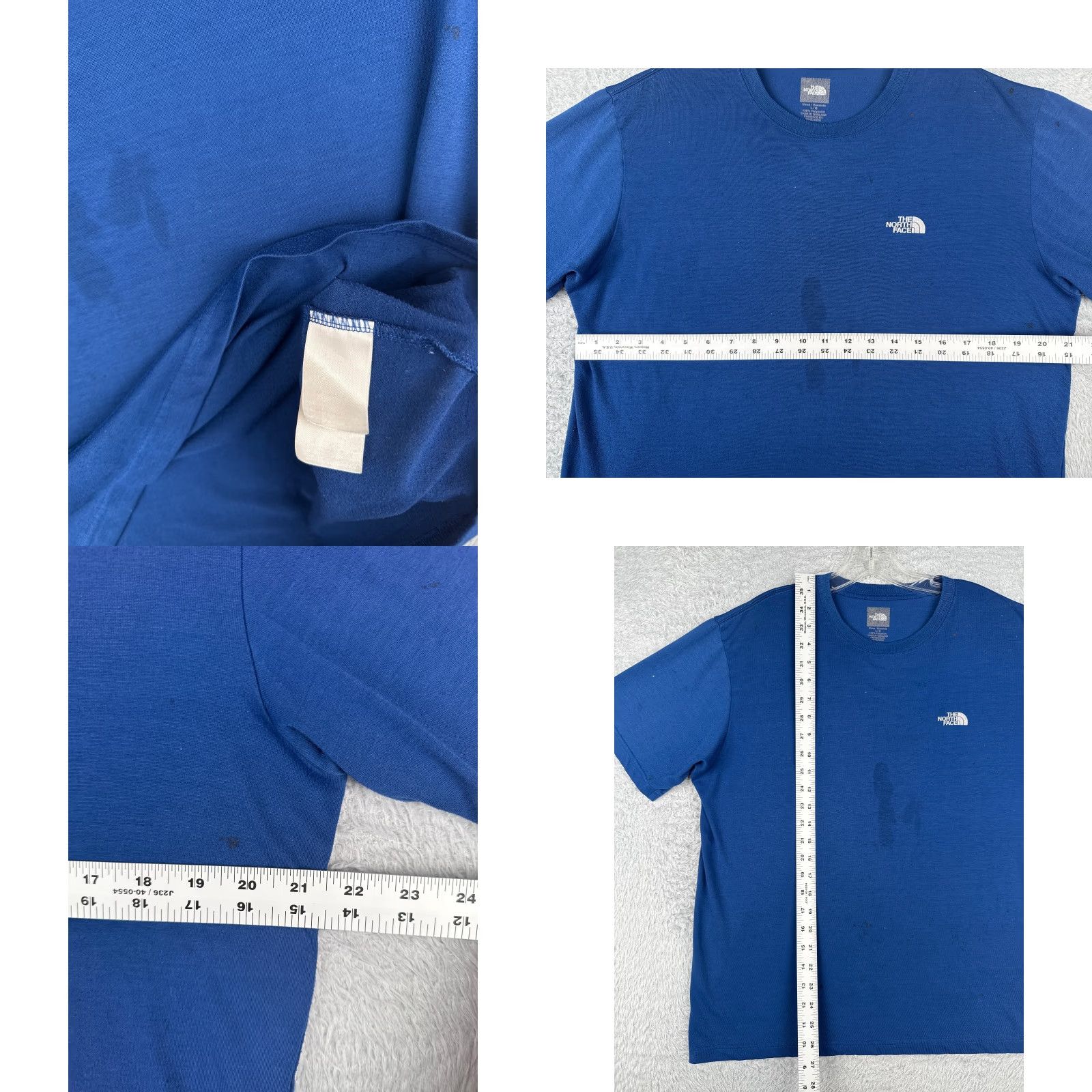 The North Face The North Face Shirt Men Large Blue Short Sleeve Vaporwick 100% Polyester READ Size US L / EU 52-54 / 3 - 8 Thumbnail