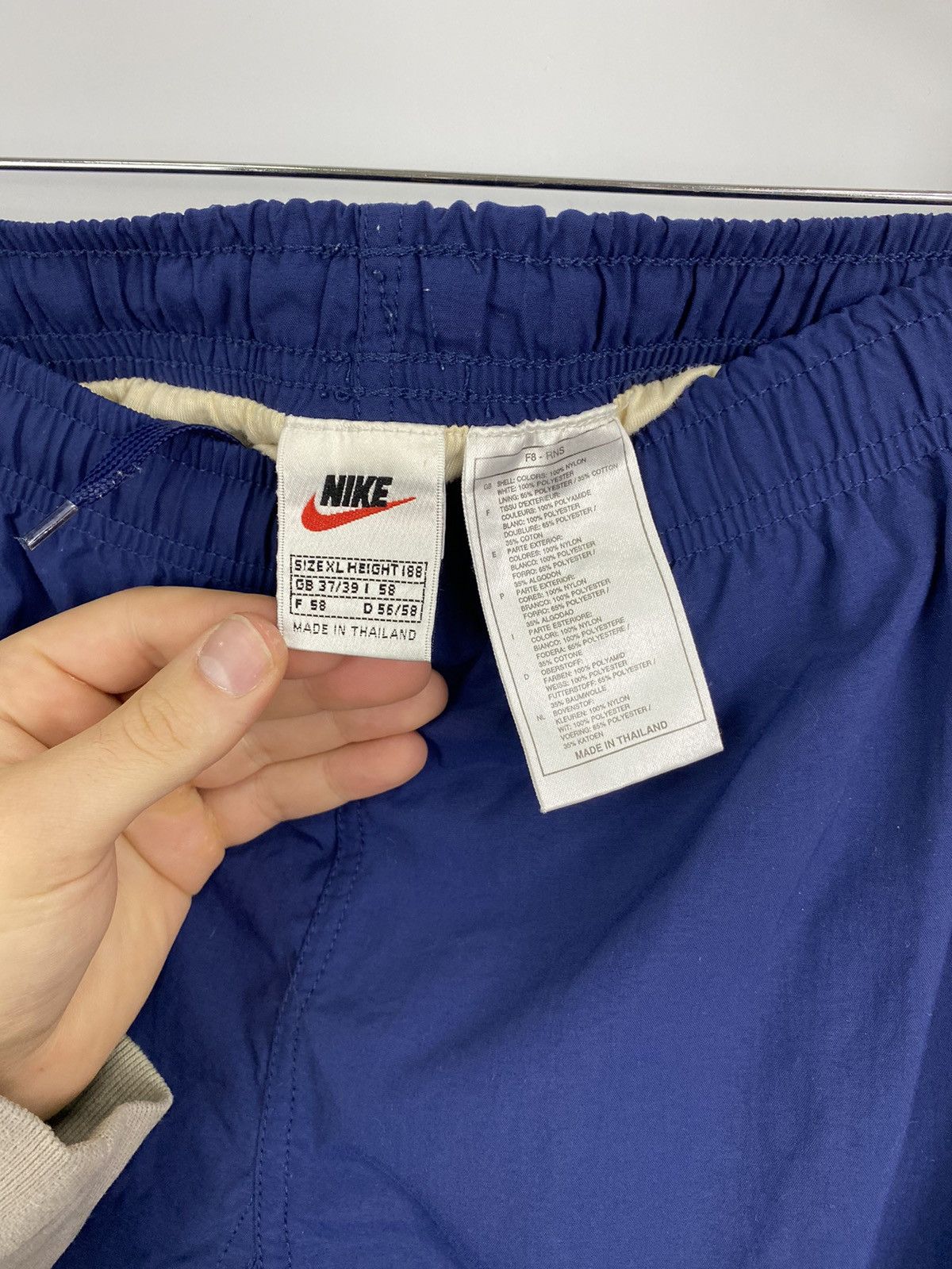 Nike 🇺🇸🎾 Vintage 90s Nike Tennis Nylon shorts swoosh logo rare Size US 36 / EU 52 - 4 Thumbnail