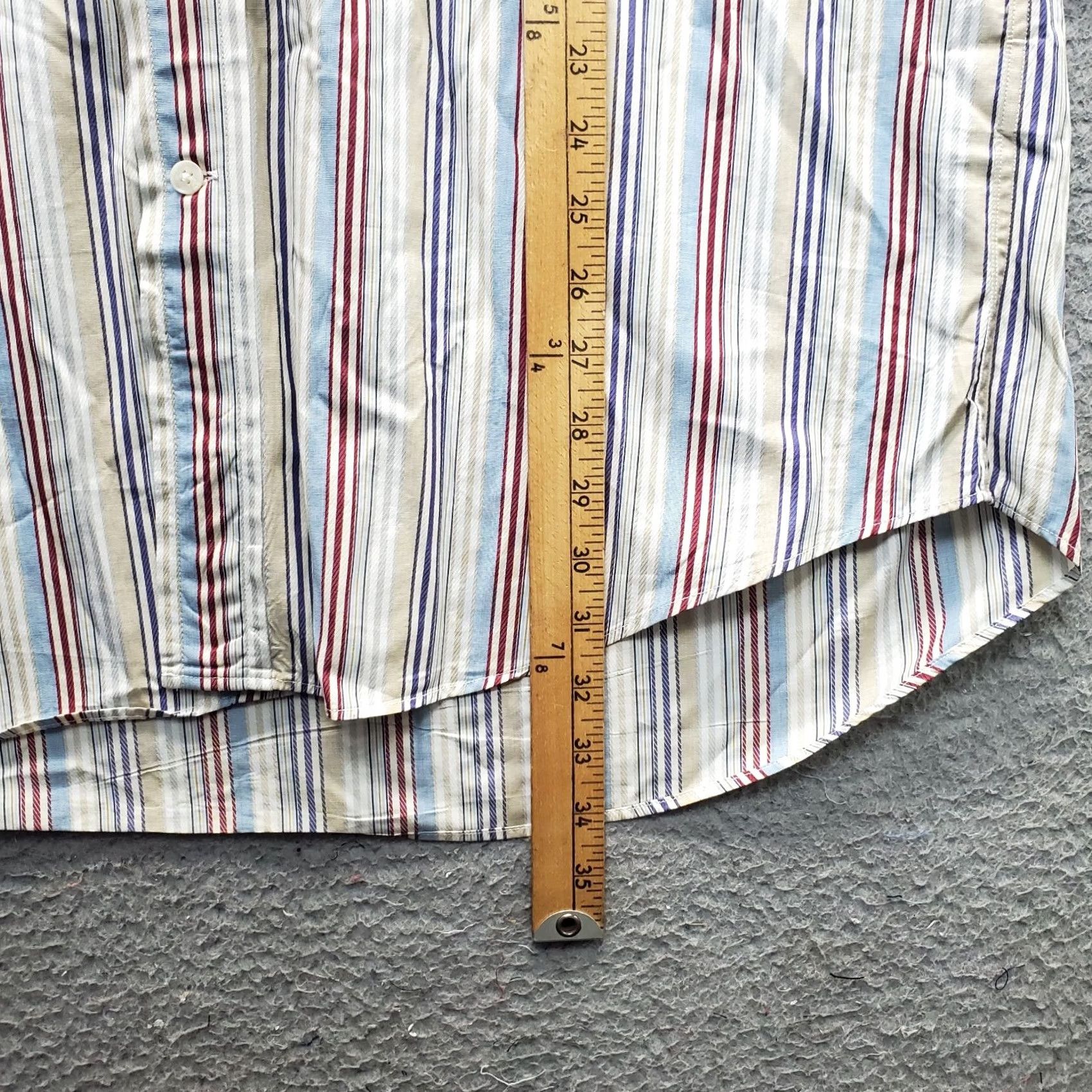 Faconnable Façonnable Shirt Mens XL Multicolor Striped Chest Pocket Button Down Collared Shirt Size US XL / EU 56 / 4 - 3 Thumbnail