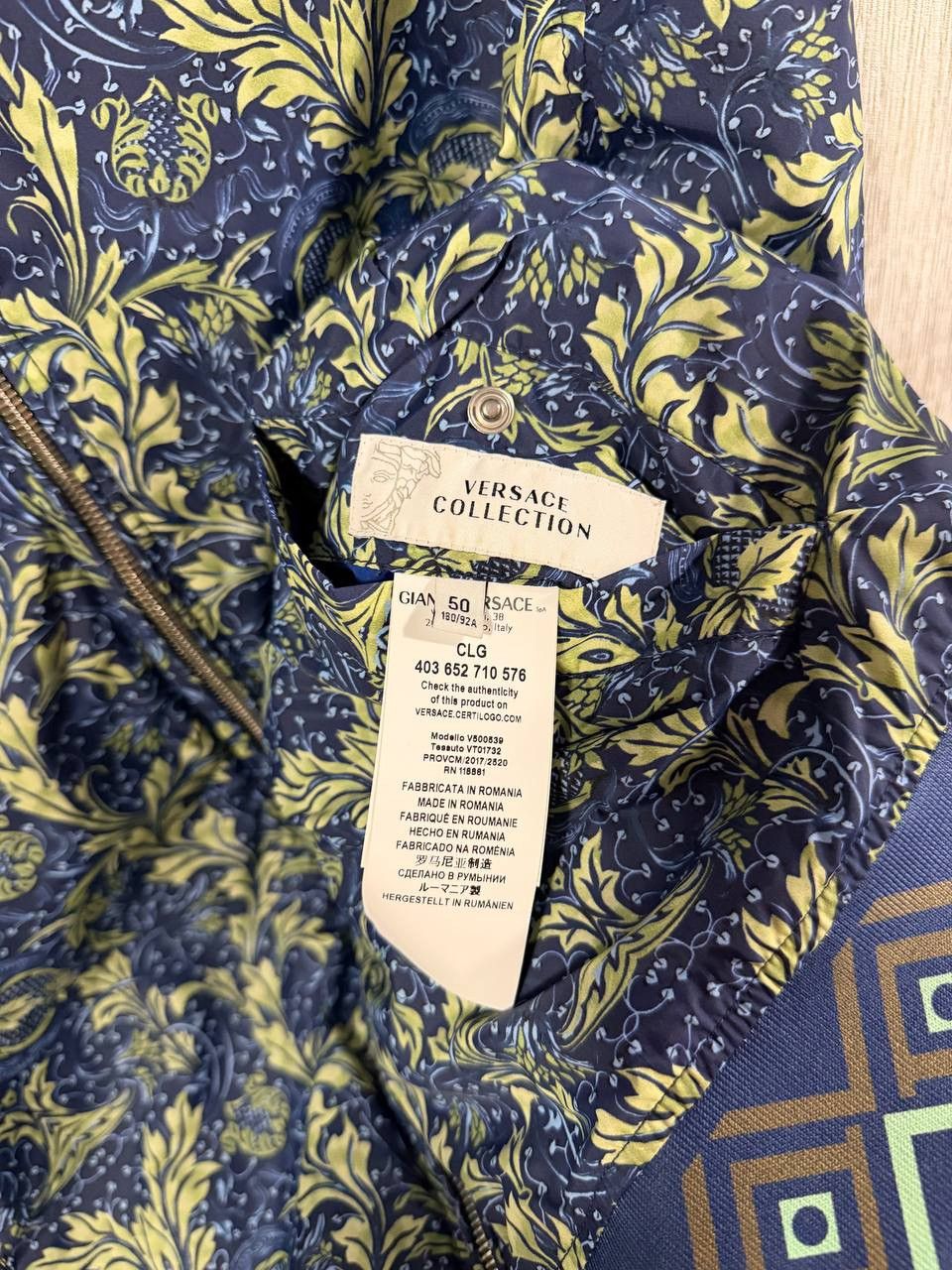 Versace Versace Collection Reversible Baroque Bomber Jacket Rare❤️‍🔥 Size US L / EU 52-54 / 3 - 4 Thumbnail