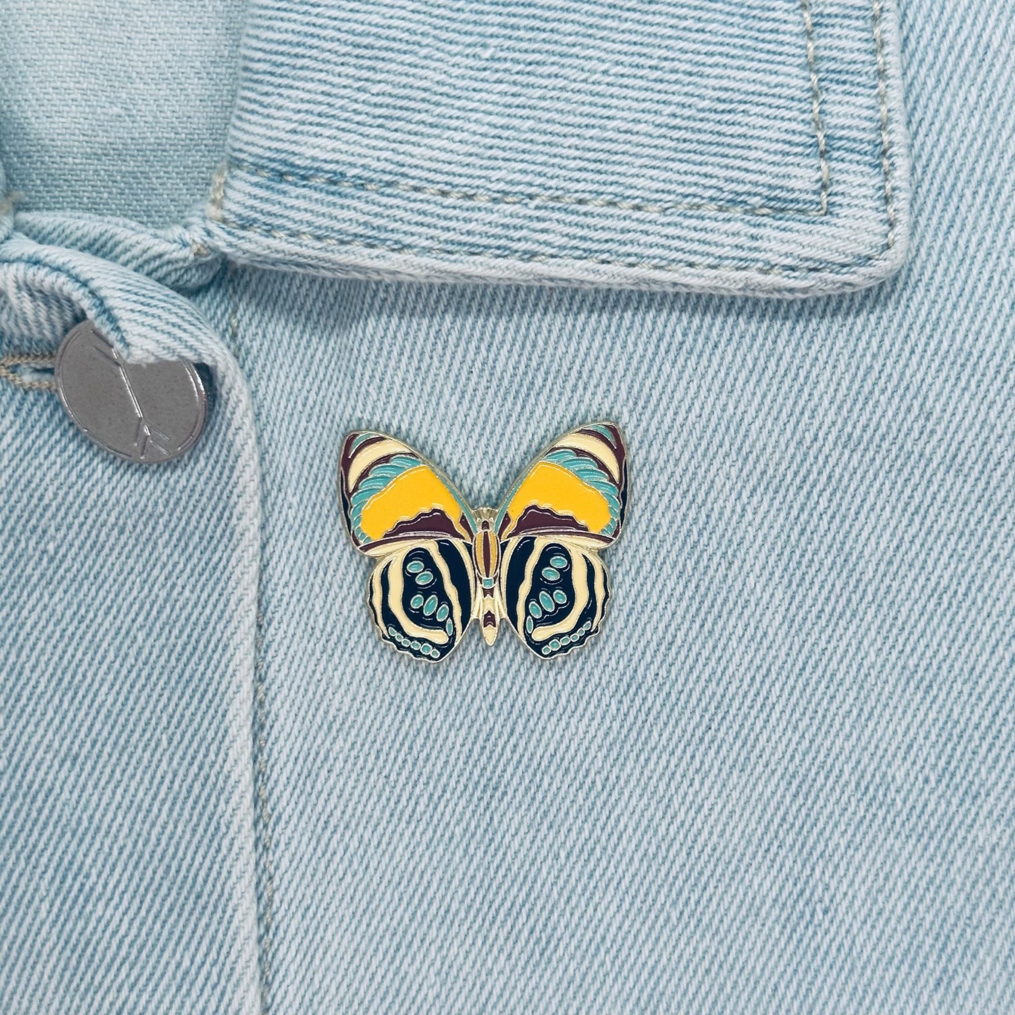 Other Colorful Butterfly Moth Enamel Pins Cartoon Insect Brooch Je Size ONE SIZE - 1 Thumbnail