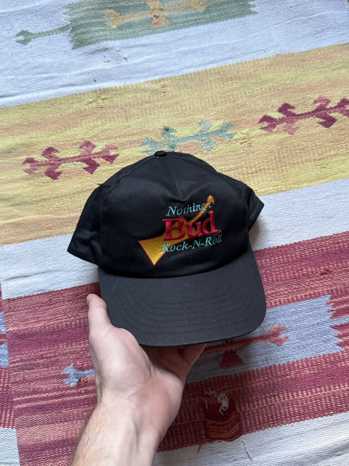 Band Tees Vintage 90’s Bud Budweiser Rock N’ Roll Hat Size ONE SIZE - 1 Thumbnail