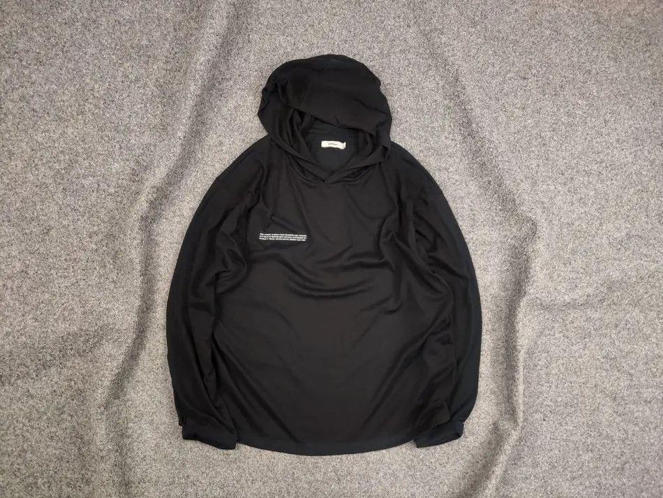 Designer × Pangaia Pangaia Design Black Organic Cotton Oversized Light Hoodie Size XL / US 12-14 / IT 48-50 - 1 Preview