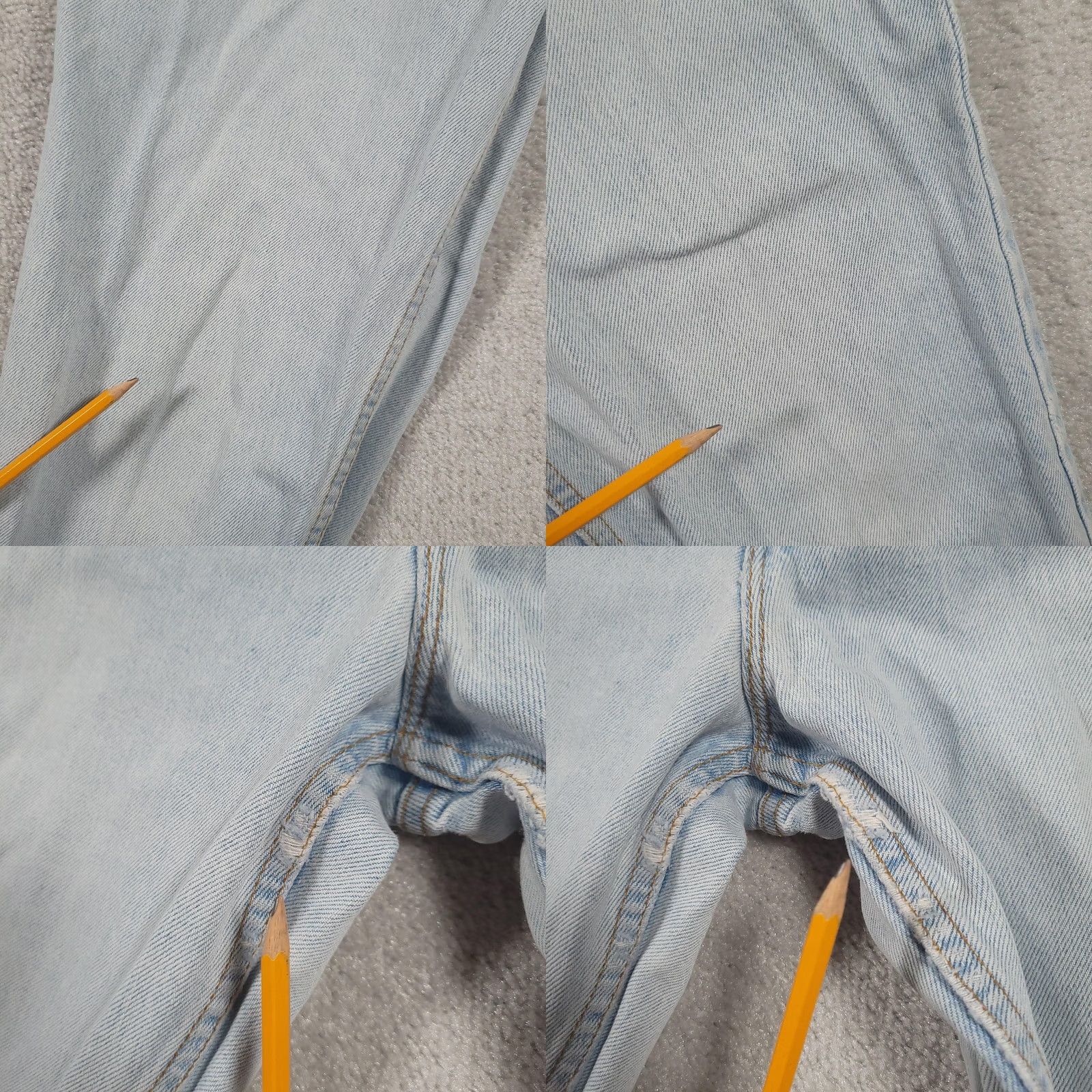 Levi's VINTAGE Levi's 550 Relaxed Tapered Mom Jeans Womens 12 Long Light Wash 90s Jeans Size 34" / US 12 / IT 48 - 9 Thumbnail