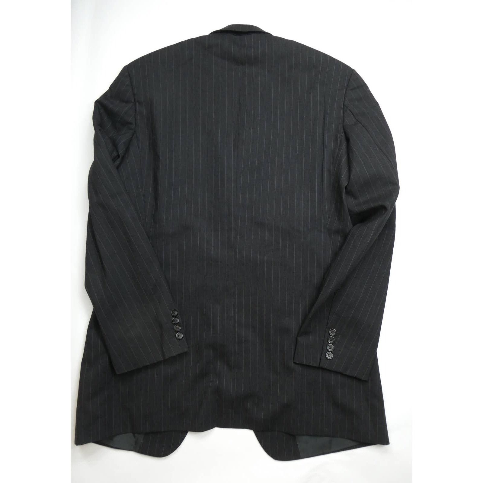 Hugo Boss BOSS HUGO BOSS 44L sport coat, Made in USA, gray pinstripe Size 44L - 2 Thumbnail