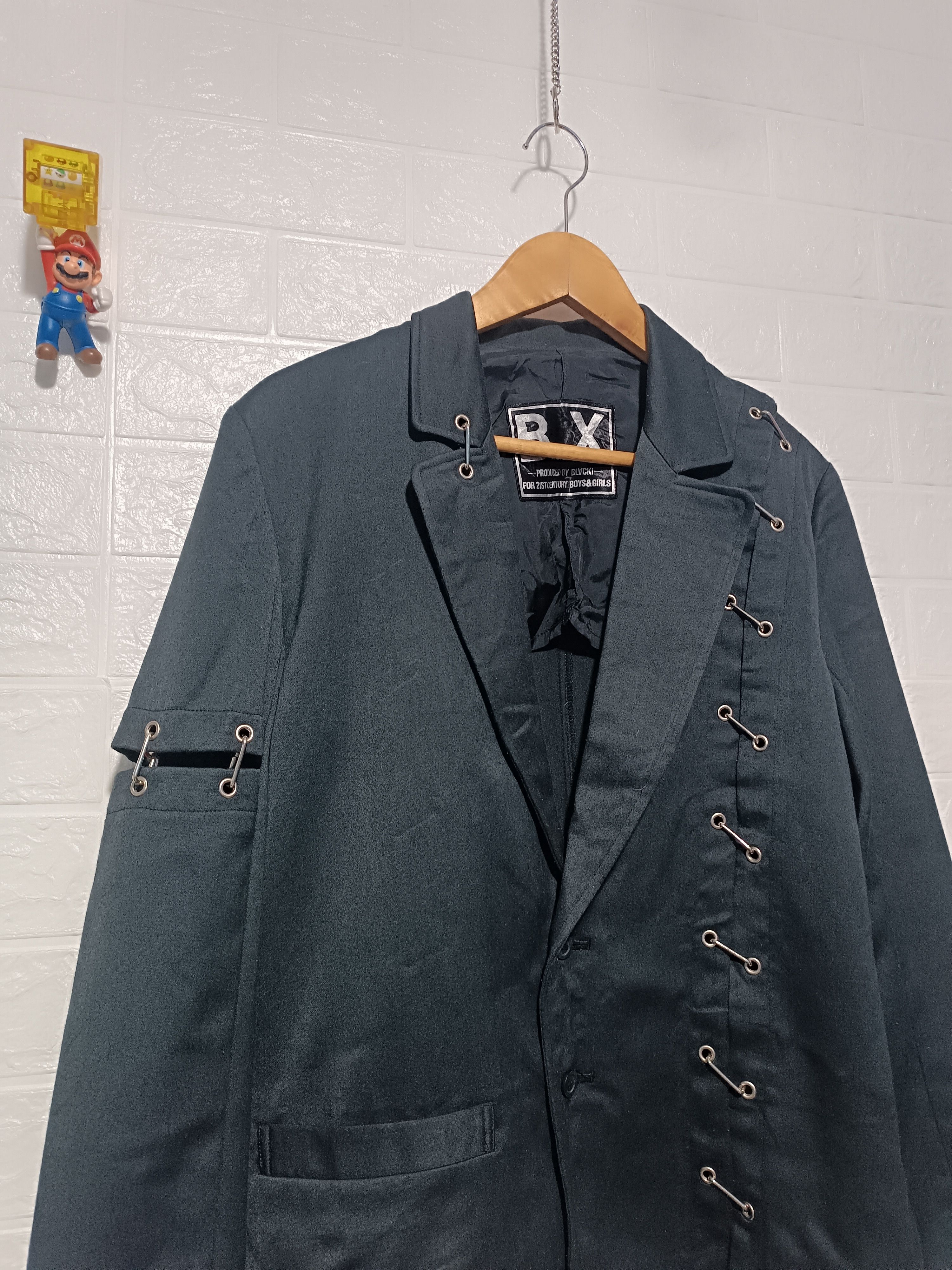 Seditionaries Black Bondage Blazer Mad Punk Suit Jacket Size US L / EU 52-54 / 3 - 2 Thumbnail
