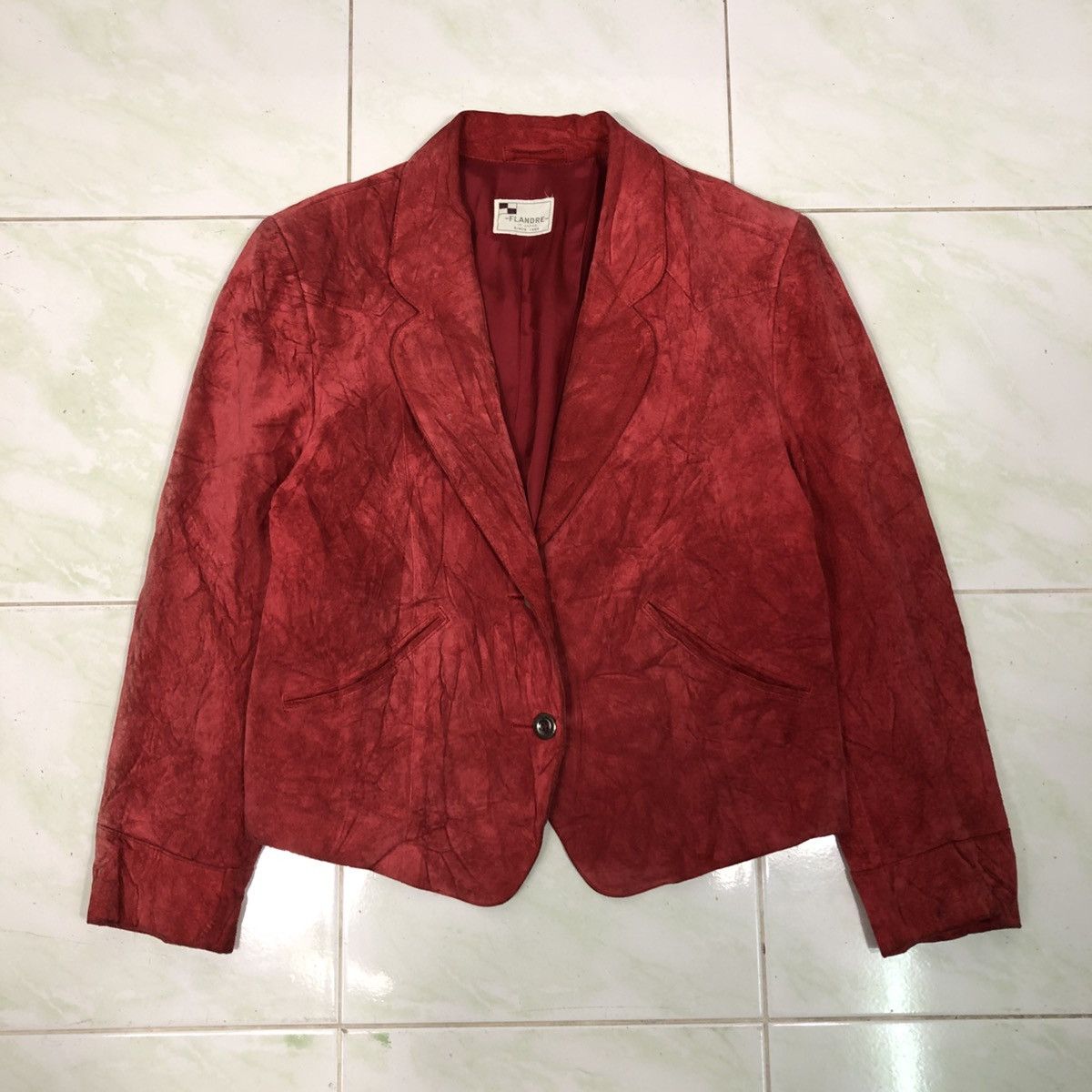 Japanese Brand Vintage Biker Leather Jacket Flandre Japan Issey Miyake Size US M / EU 48-50 / 2 - 1 Thumbnail