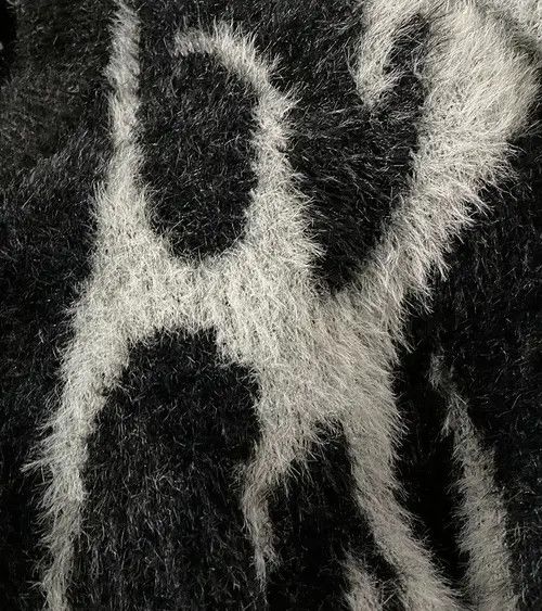 VIBE Avant garde fashion gothic print sweater knitwear Size US M / EU 48-50 / 2 - 5 Thumbnail