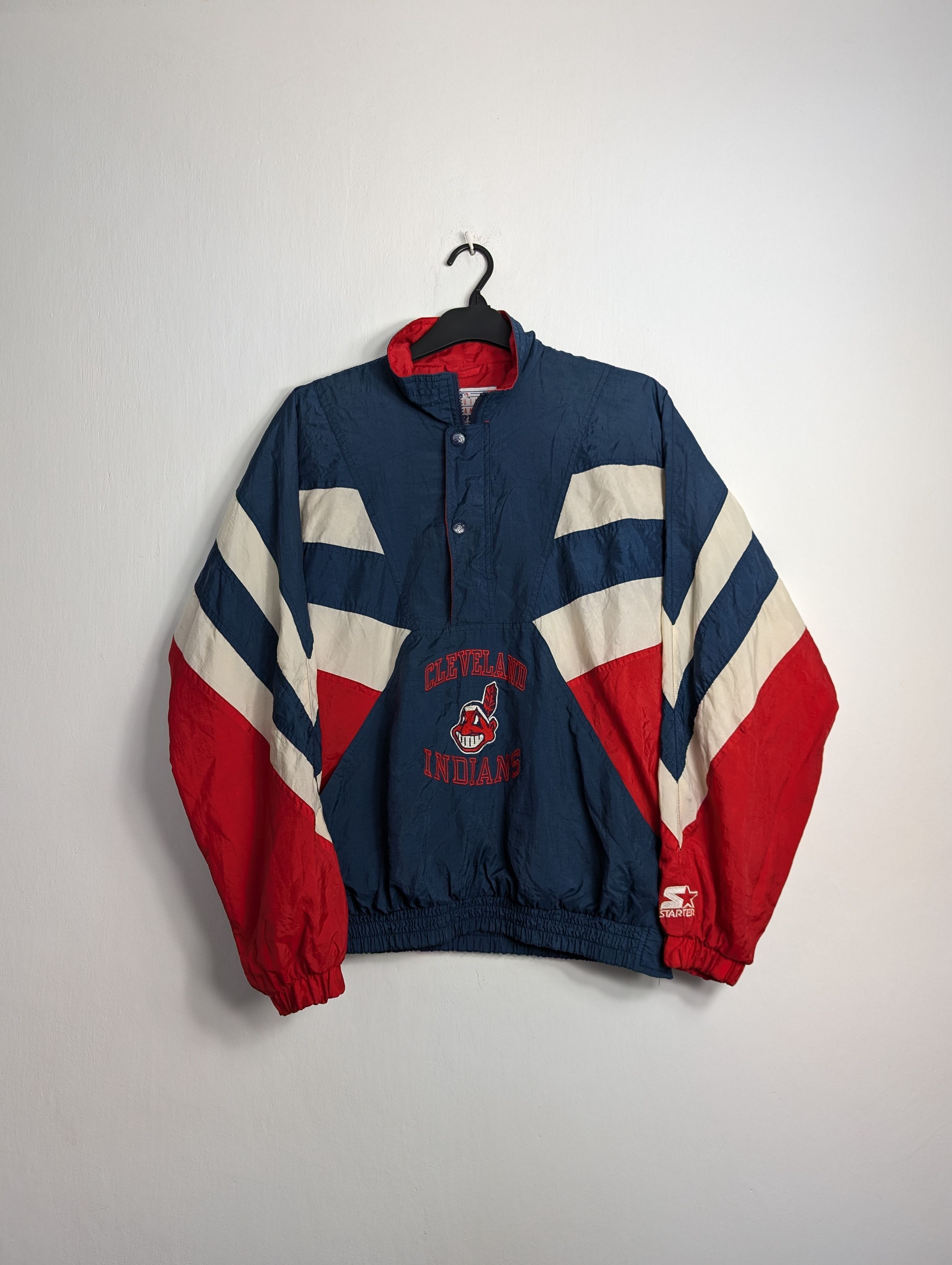 Starter 90s Starter Cleveland Indians Jacket Chief Wahoo Baggy XL Size US XL / EU 56 / 4 - 1 Thumbnail
