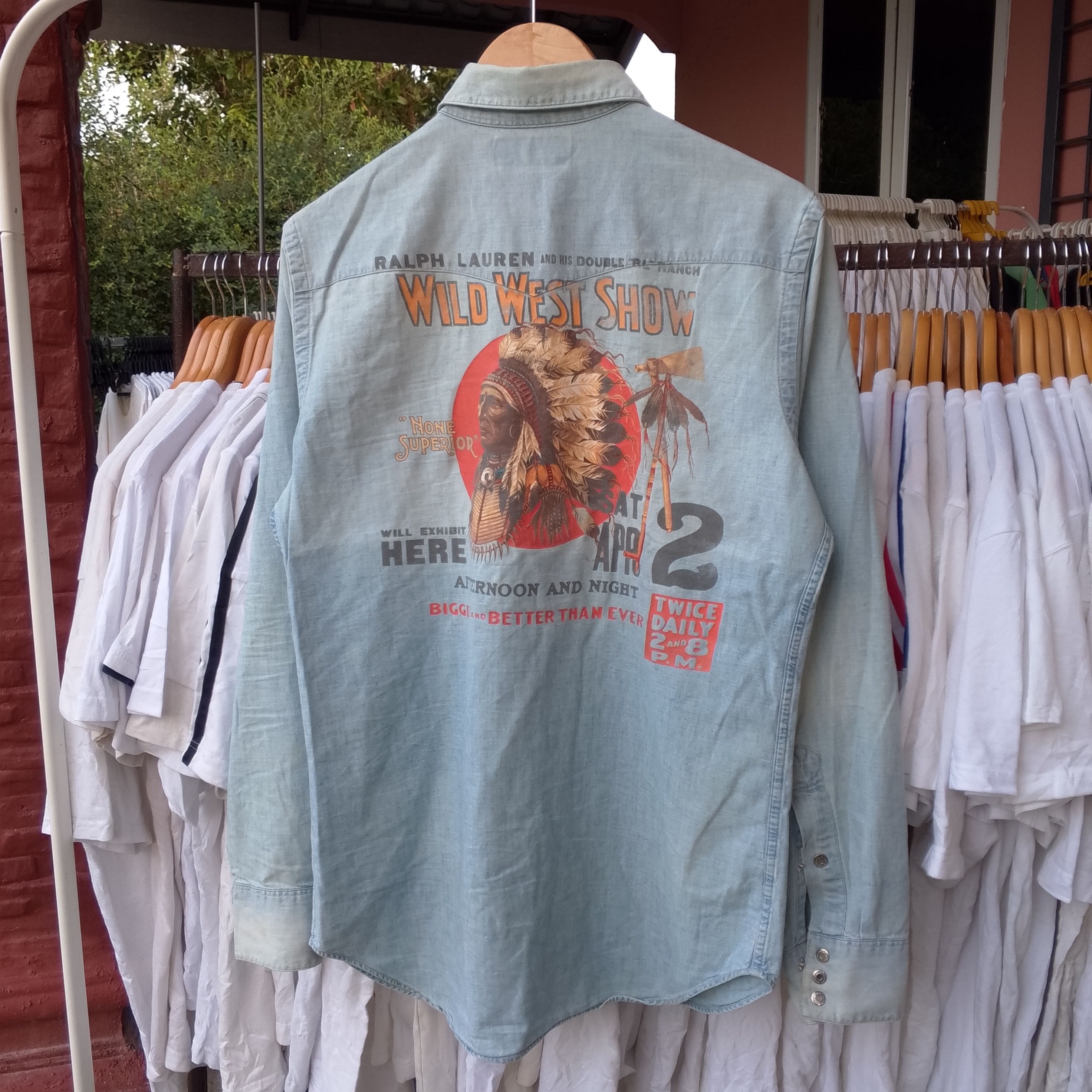 Polo Ralph Lauren Vintage Polo Ralph Lauren Wild West Show Denim Shirt Size US M / EU 48-50 / 2 - 3 Thumbnail