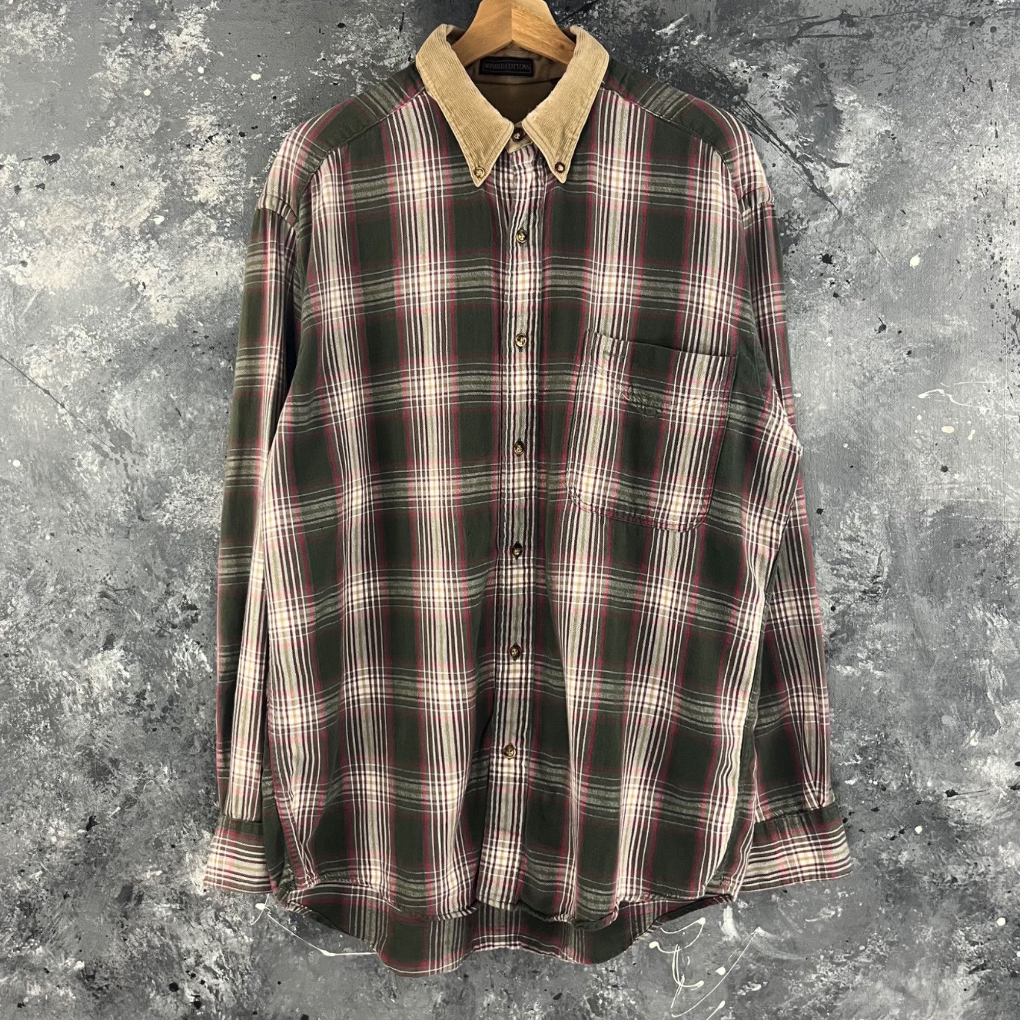 Vintage Vintage 90’s Plaid button shirt Size US L / EU 52-54 / 3 - 1 Thumbnail