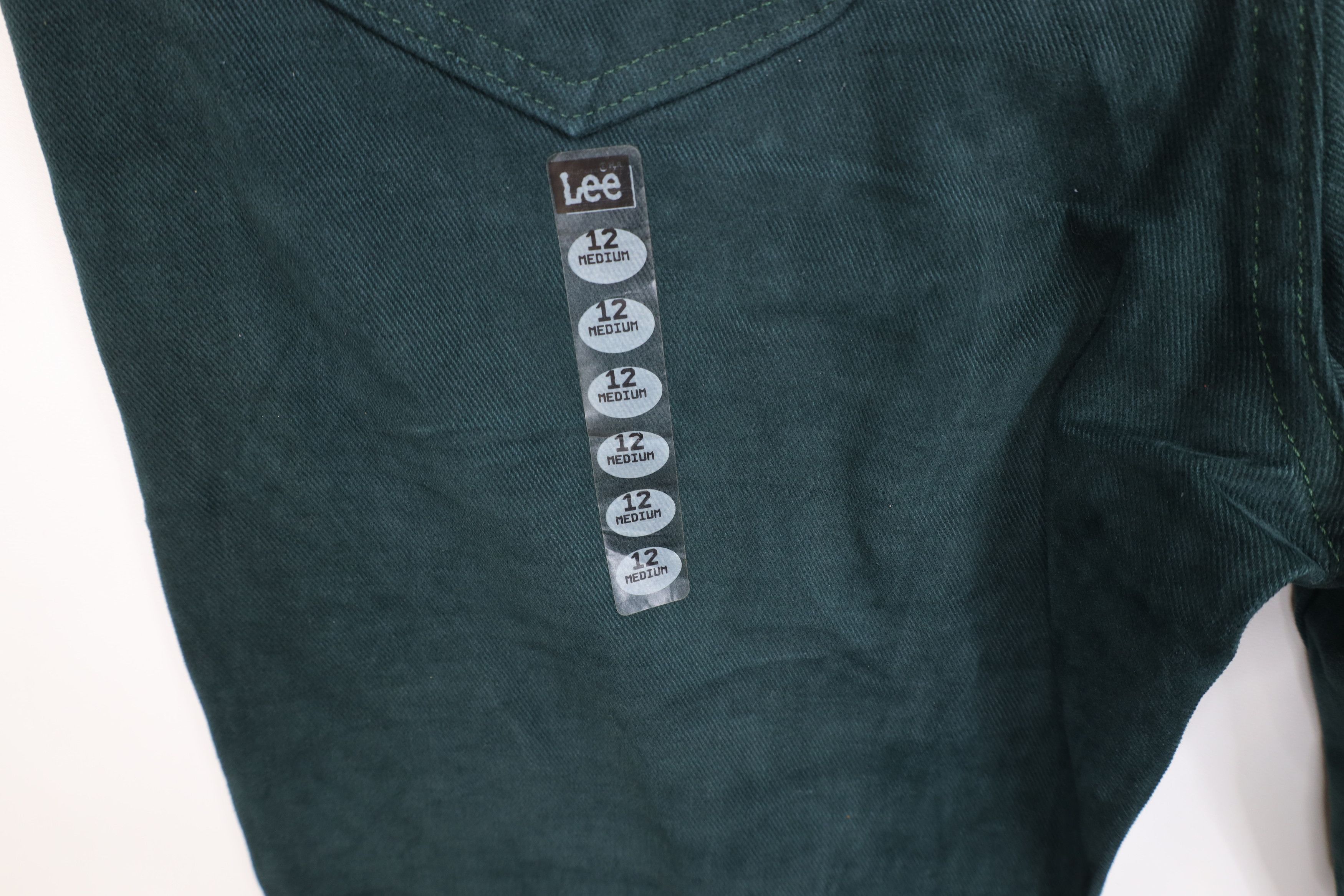 Lee Deadstock Vintage 90s Lee Tapered Leg Denim Jeans Green USA Size 34" / US 12 / IT 48 - 15 Thumbnail