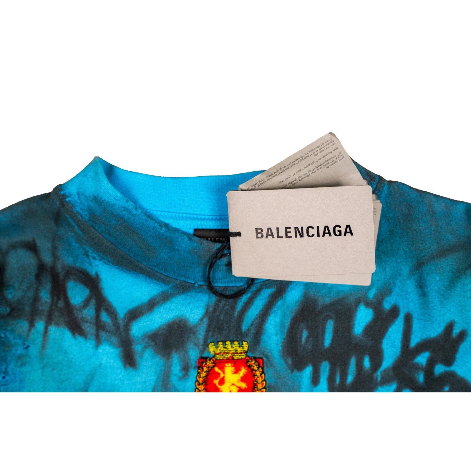 Balenciaga Skater Graffiti T-Shirt 'Blue' Size US L / EU 52-54 / 3 - 4 Thumbnail
