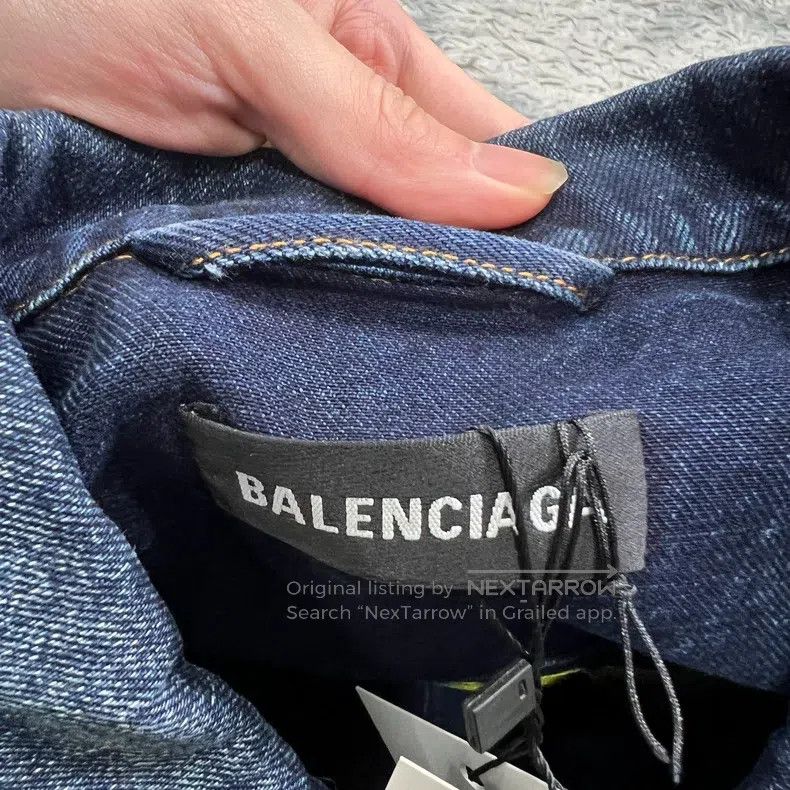 Balenciaga Balenciaga FBI Denim Jacket, Size L Size US S / EU 44-46 / 1 - 3 Thumbnail