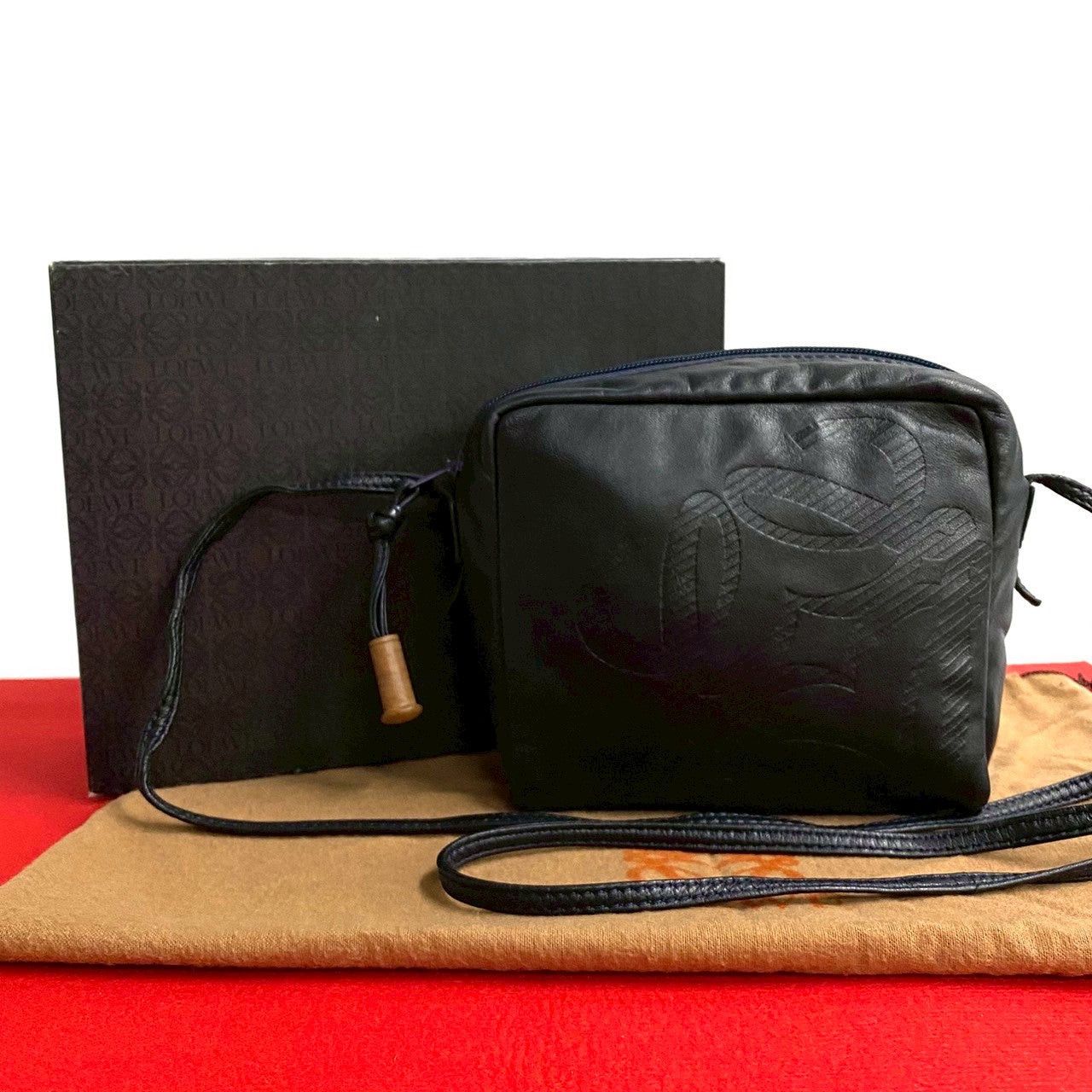Loewe Loewe Shoulder Bag Blue Leather Size ONE SIZE - 1 Thumbnail