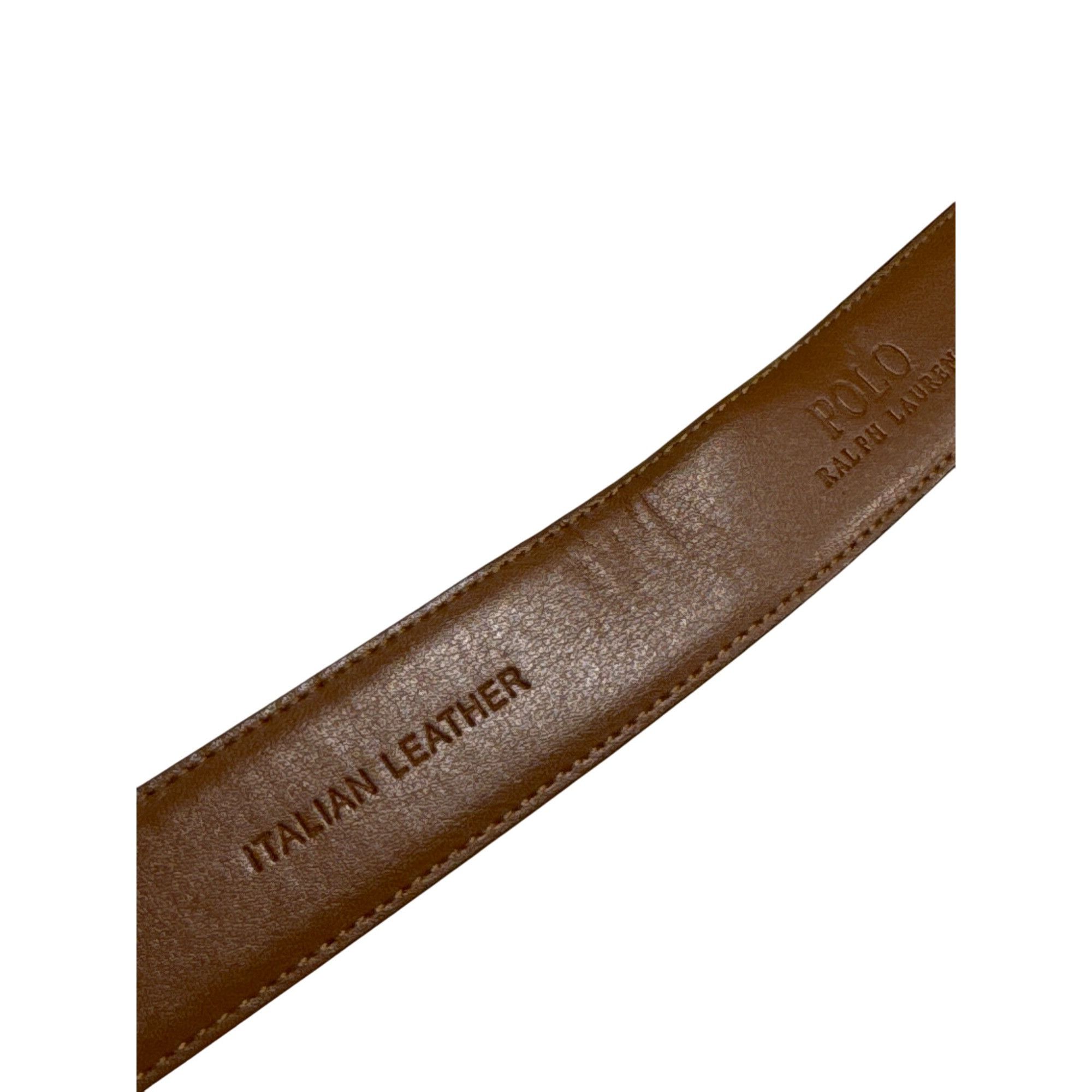 Polo Ralph Lauren Polo Ralph Lauren Brown Italian Leather Dress Belt Unisex Si Size ONE SIZE - 6 Thumbnail