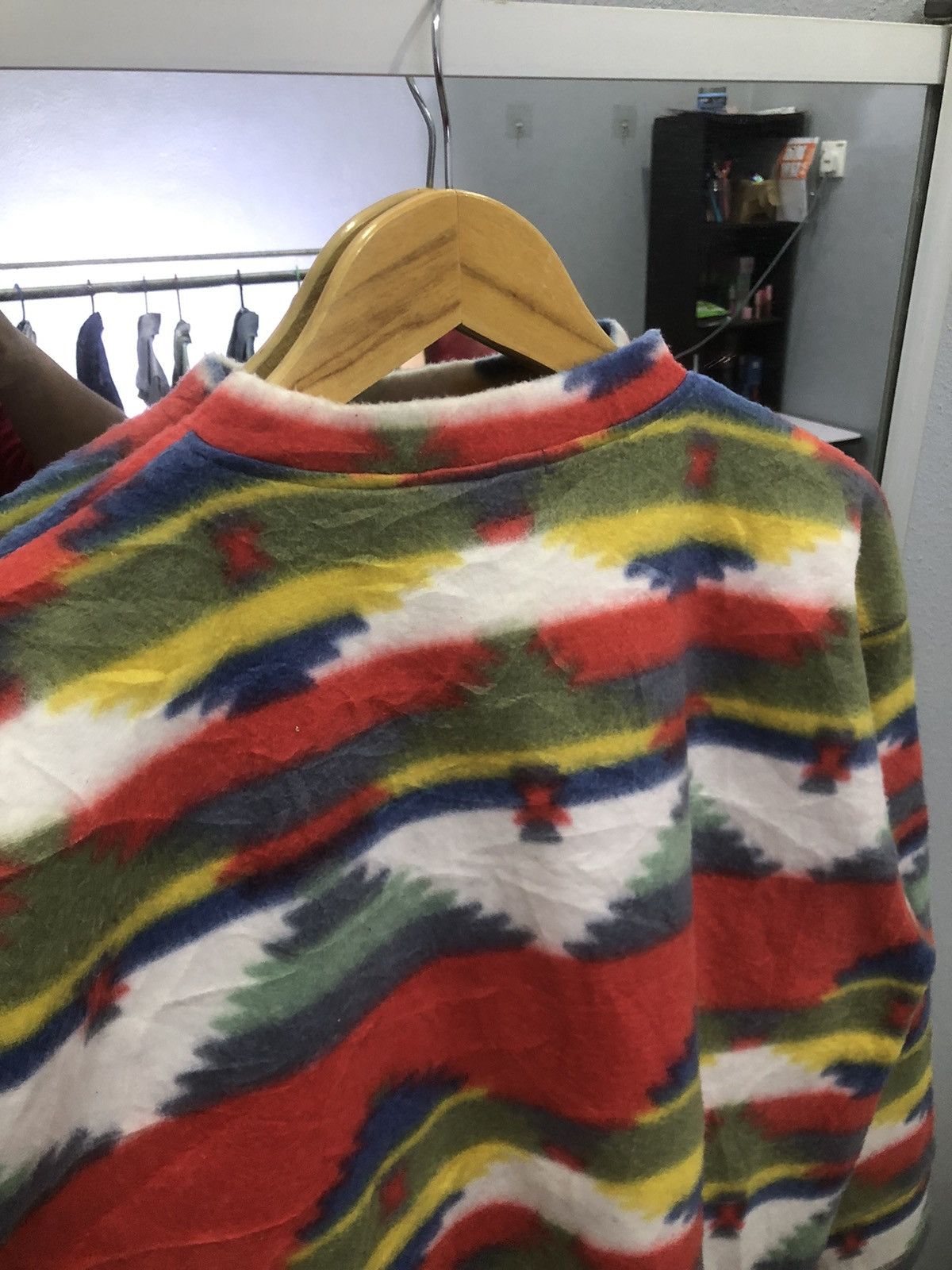 Japanese Brand × Vintage Sante reins navajo fleece sweatshirt Size US XL / EU 56 / 4 - 12 Thumbnail