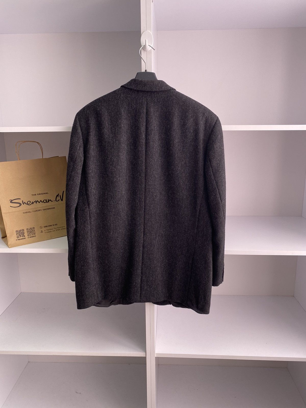 Designer × Vintage × Yves Saint Laurent Vintage YSL Yves Saint Laurent Men's Wool Tweed Suit Jacket Size 40L - 15 Thumbnail