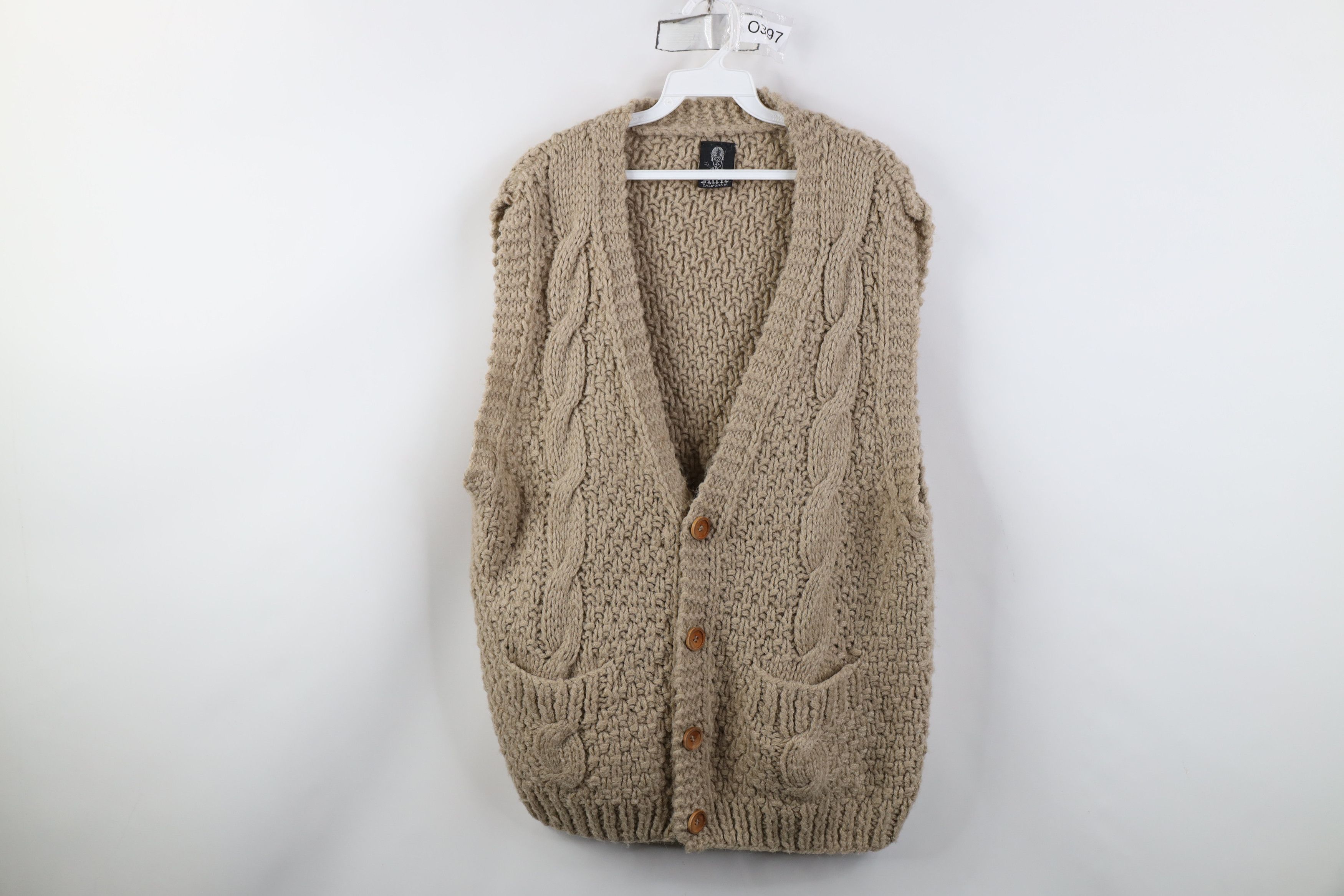 Vintage Vintage 70s Streetwear Crochet Fisherman Sweater Vest USA Size US XL / EU 56 / 4 - 1 Thumbnail
