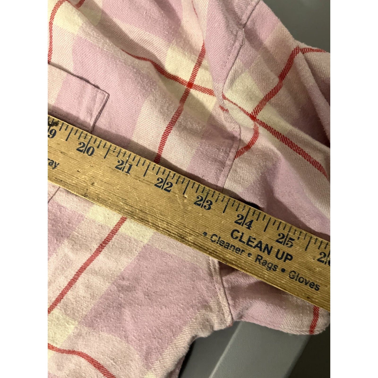 Levi's Levi's Button-Up Shirt Womens XL Pink Plaid Collared Long Sleeve Pocket Casual Size XL / US 12-14 / IT 48-50 - 5 Thumbnail